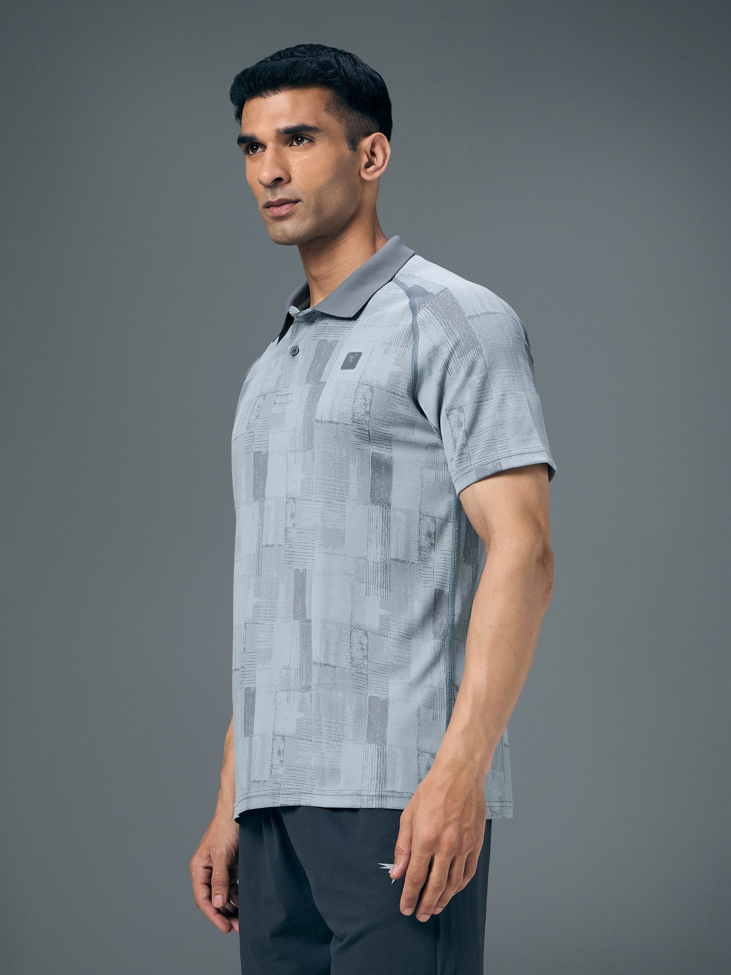 Men Slim Polo Neck T-shirt with DOUBLECOOL - Image 4