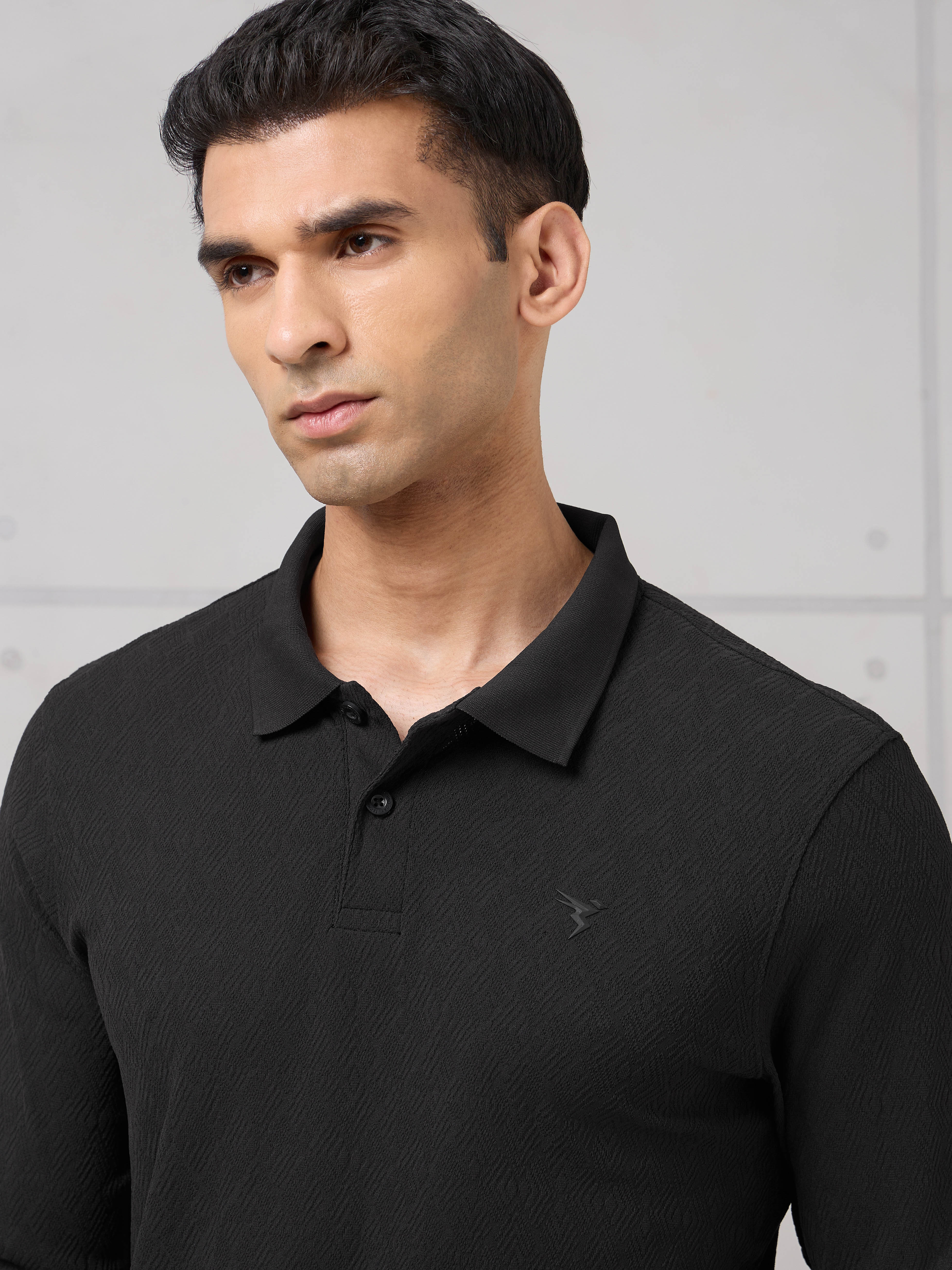 Men Solid Active Out Polo Neck T-shirt with COTFLEX - Image 7