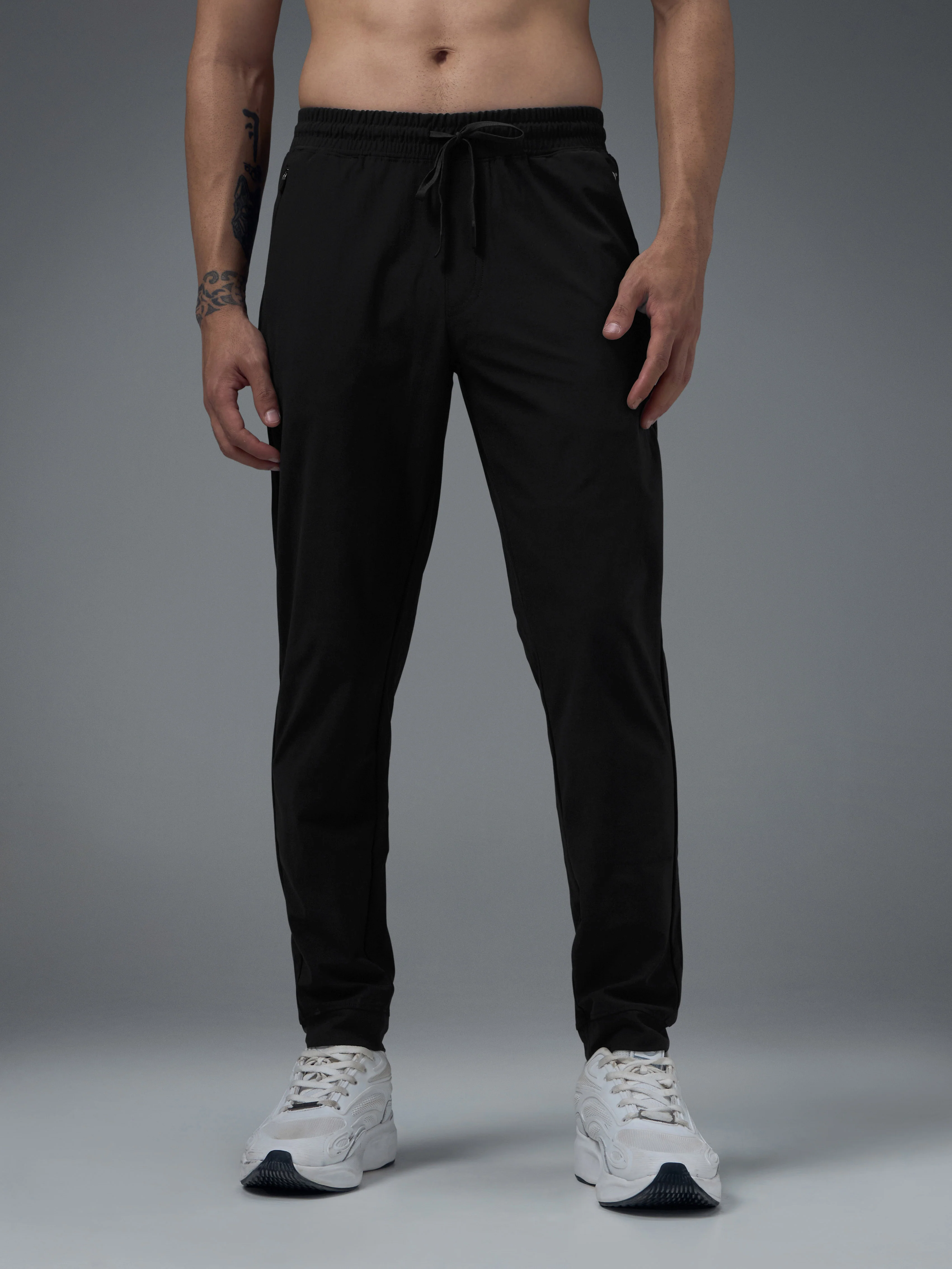 Men Solid Regular Fit Joggers Pants with DURACOOL+ - Image 2