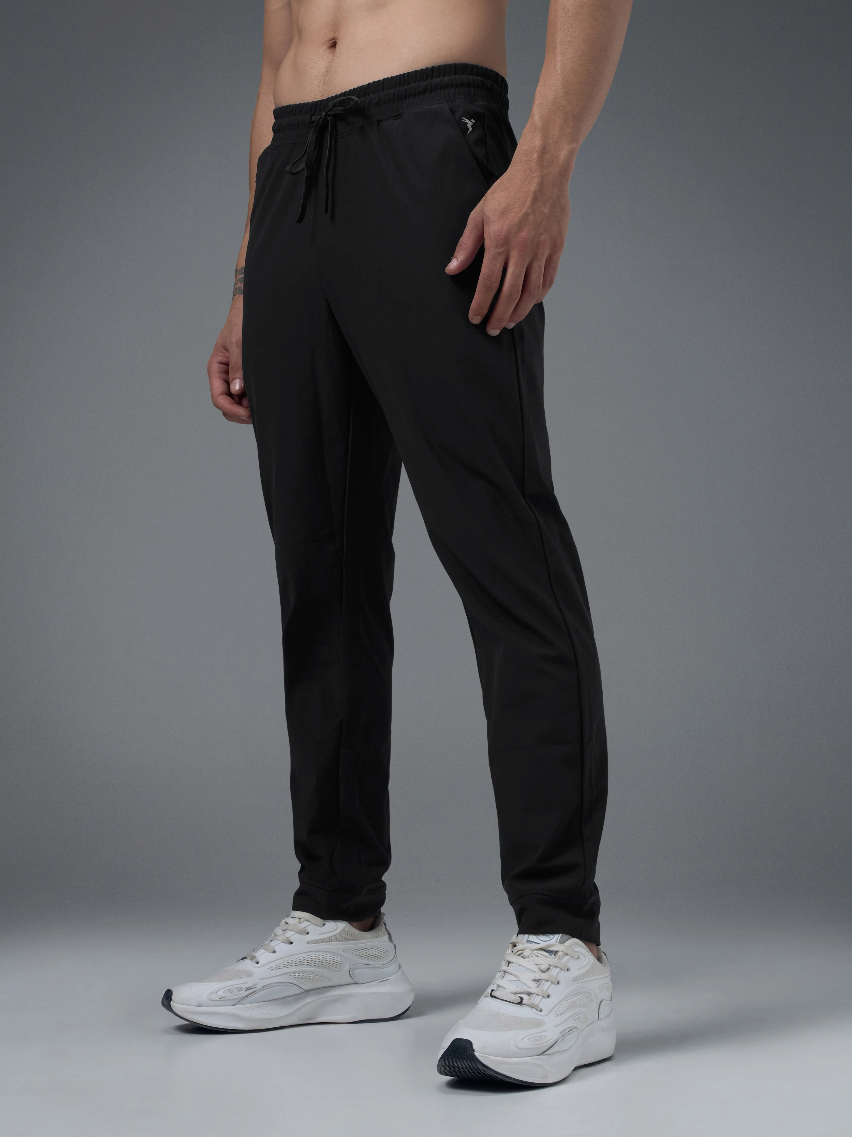Men Solid Regular Fit Joggers Pants with DURACOOL+ - Image 4