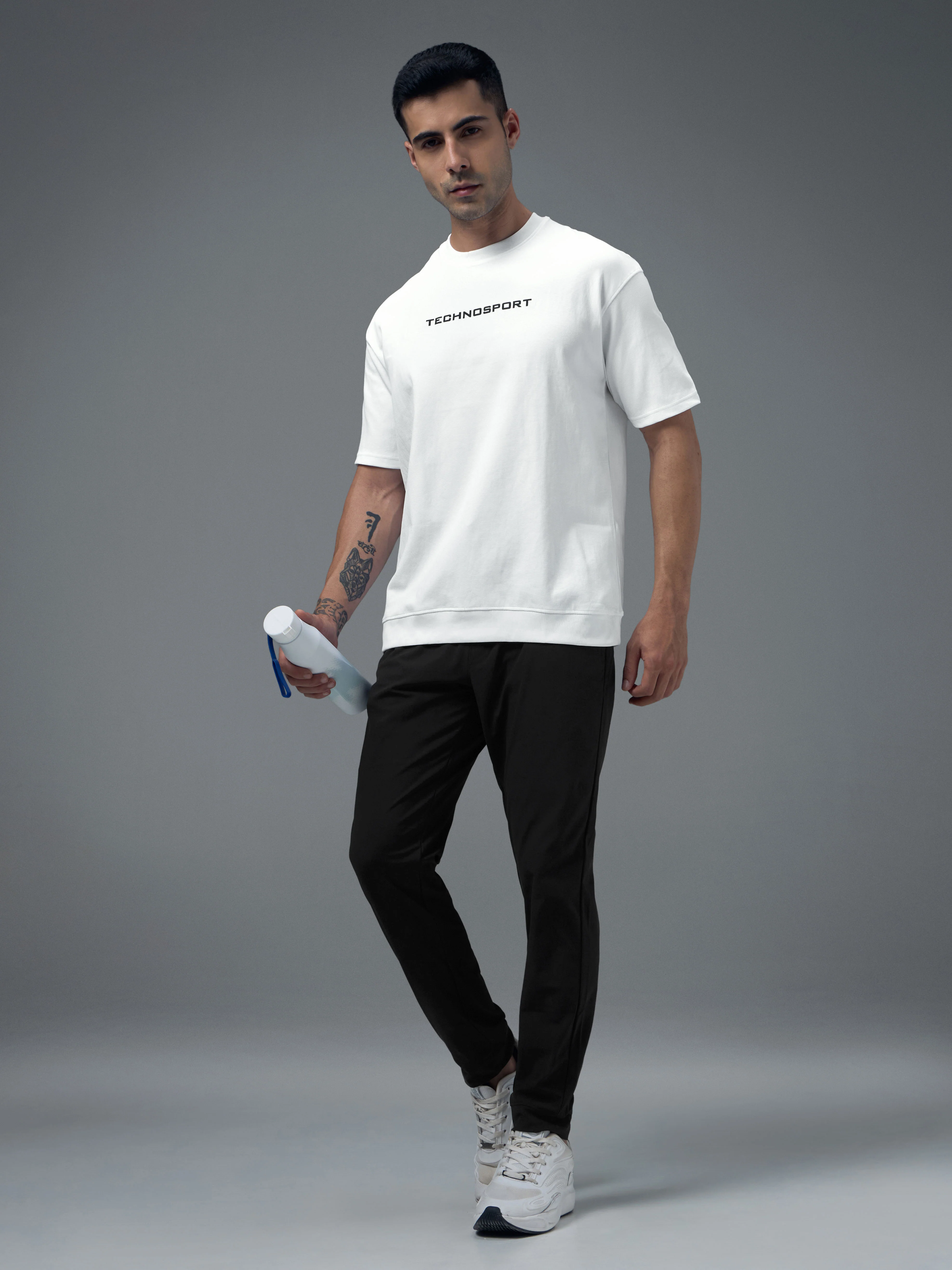 Men Solid Regular Fit Joggers Pants with DURACOOL+ - Image 5