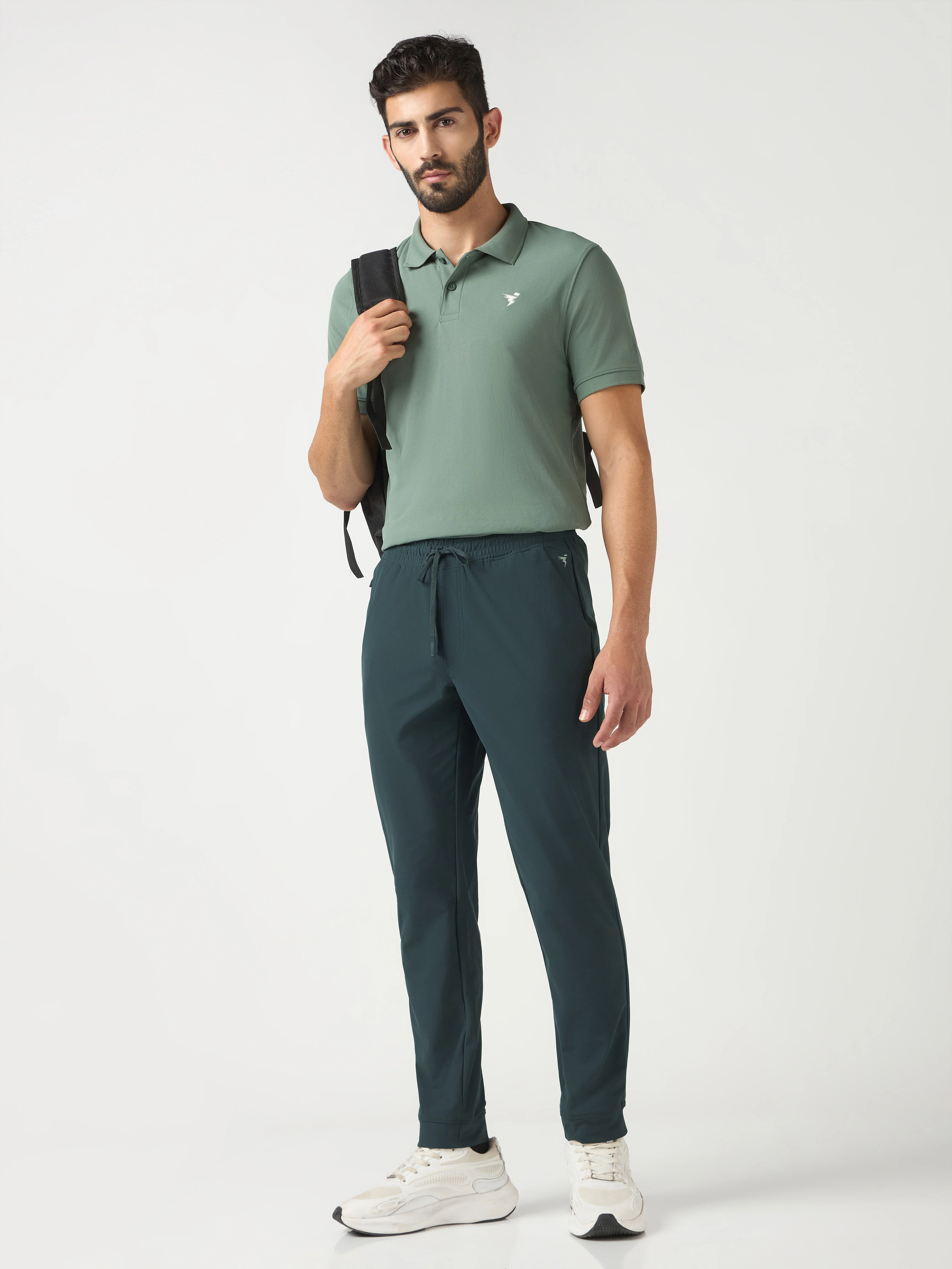 Men Solid Regular Fit Joggers Pants with DURACOOL+ - Image 5