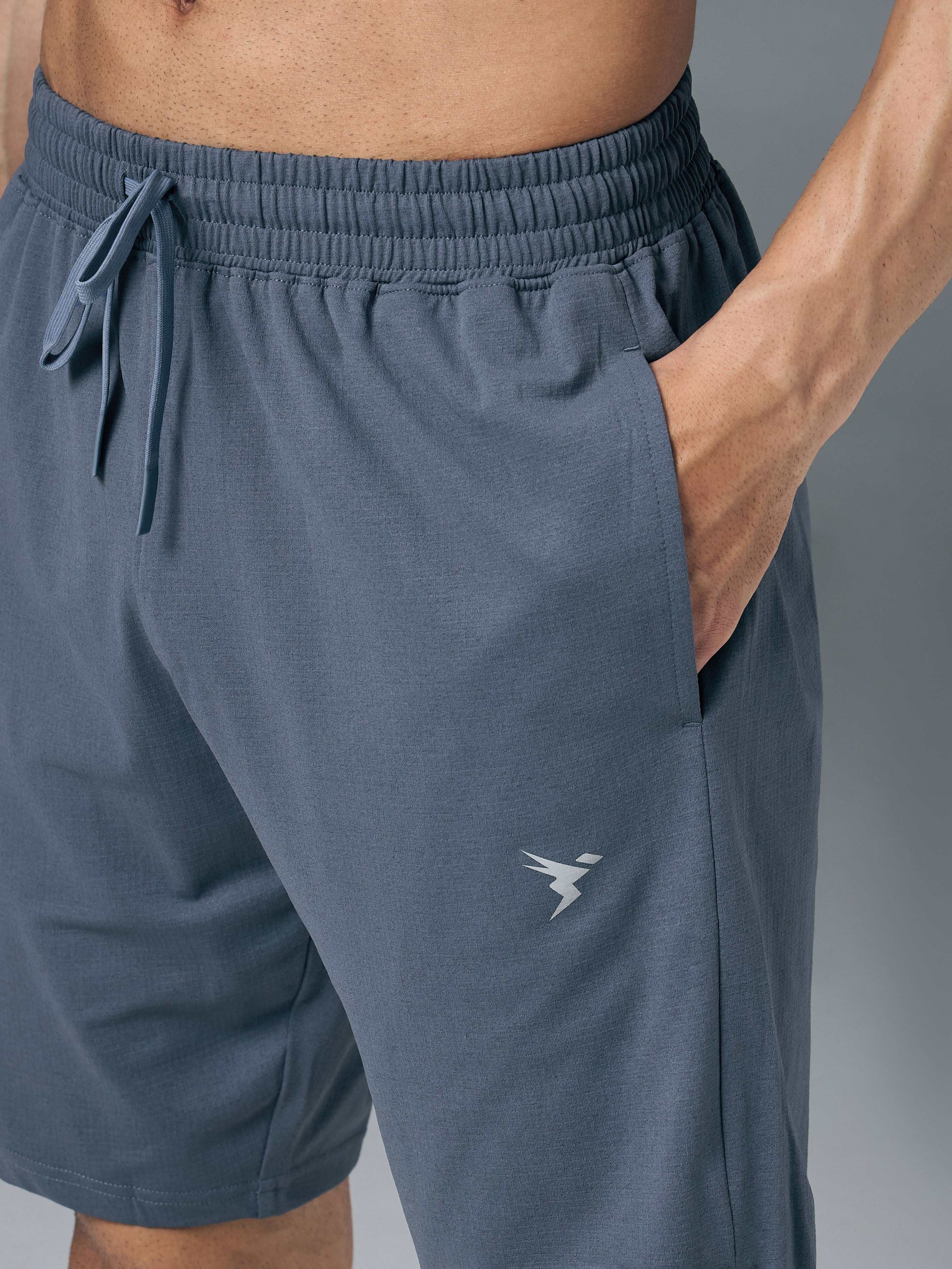 Men Solid Relax Fit Shorts with ELASTO LITE - Image 5