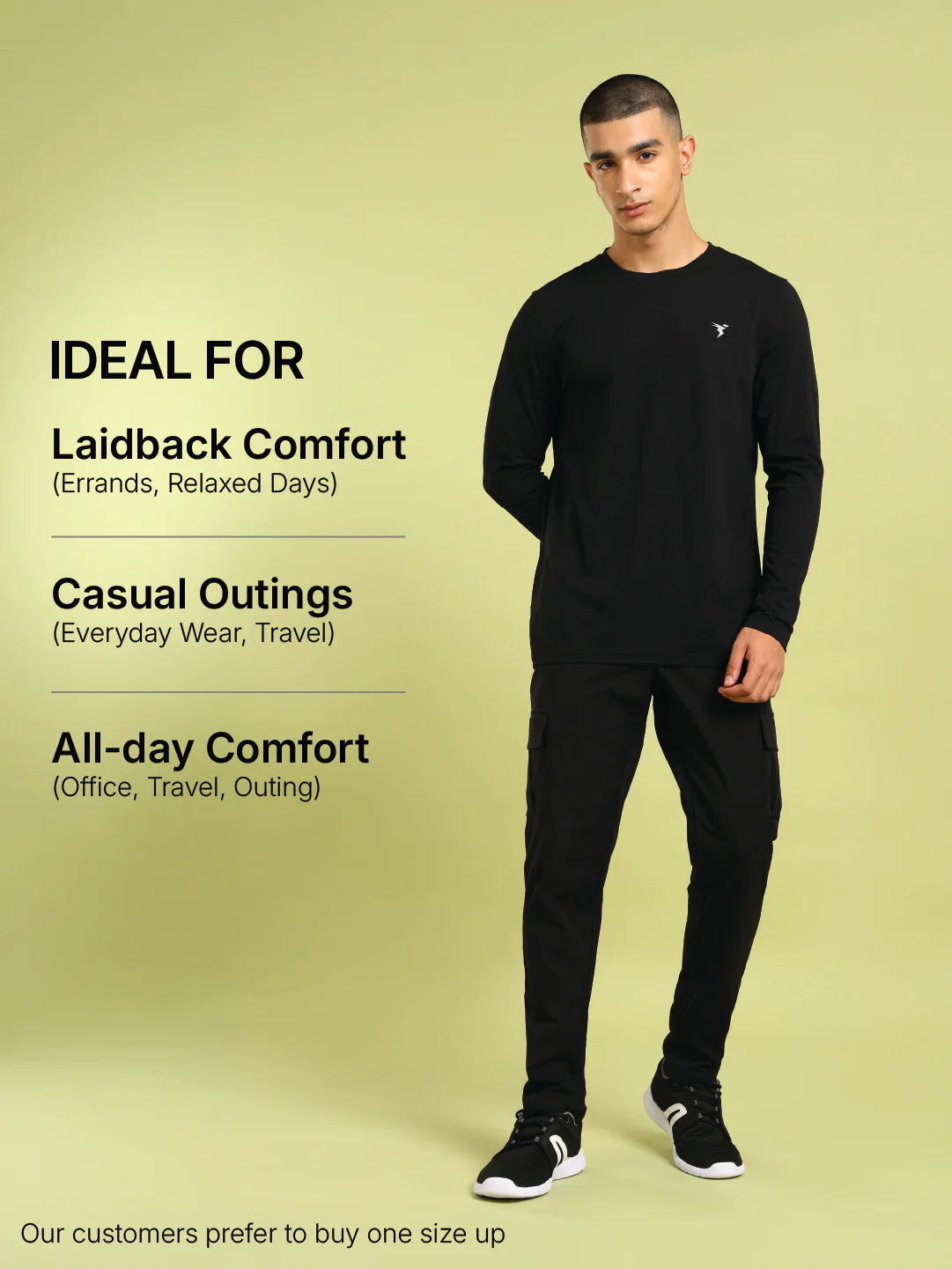 Men Solid Relax Fit Sports Cargo Trackpants with TS FLEXI - Image 5