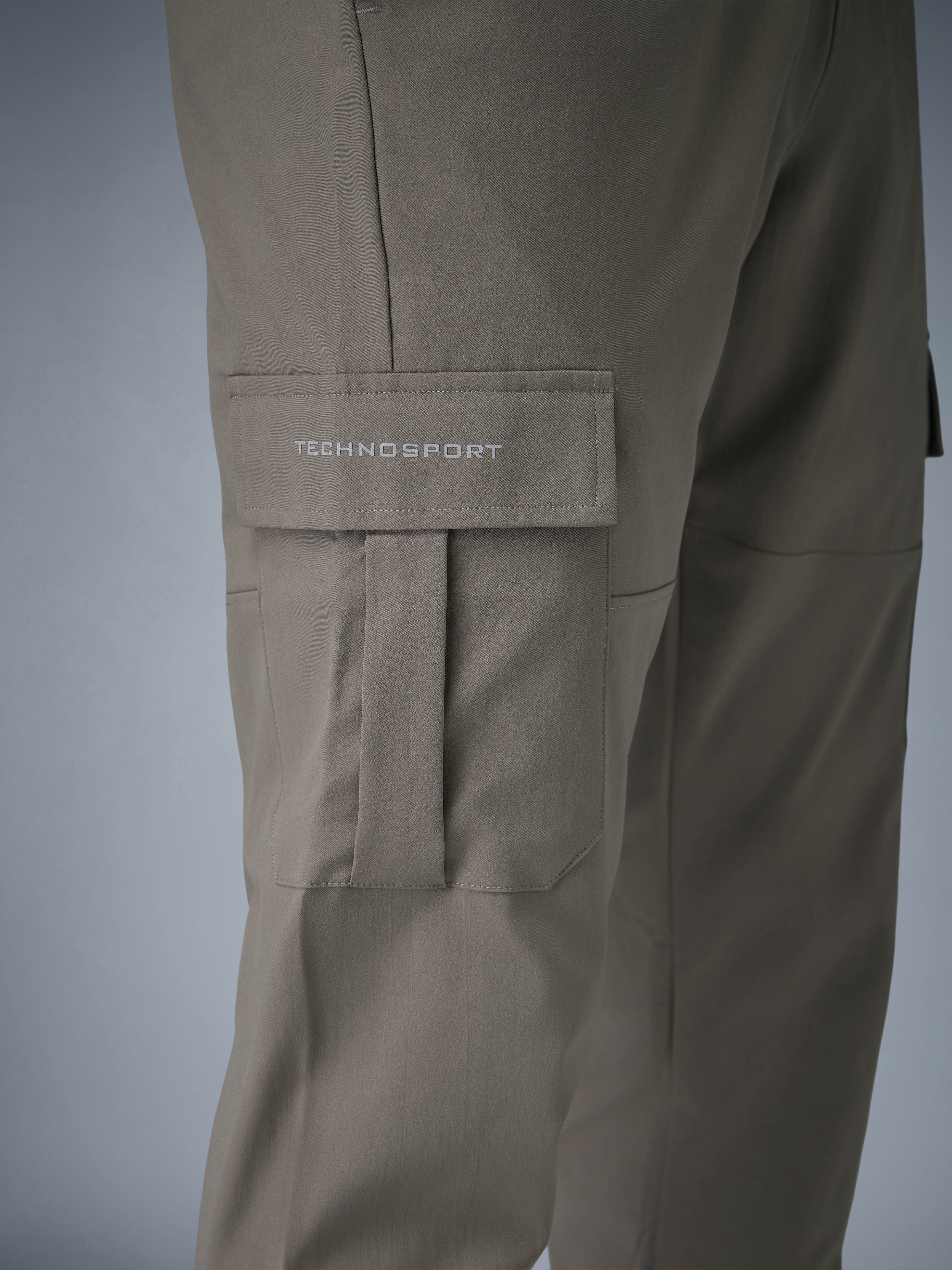 Men Solid Relax Fit Sports Cargo Trackpants with TS FLEXI - Image 6