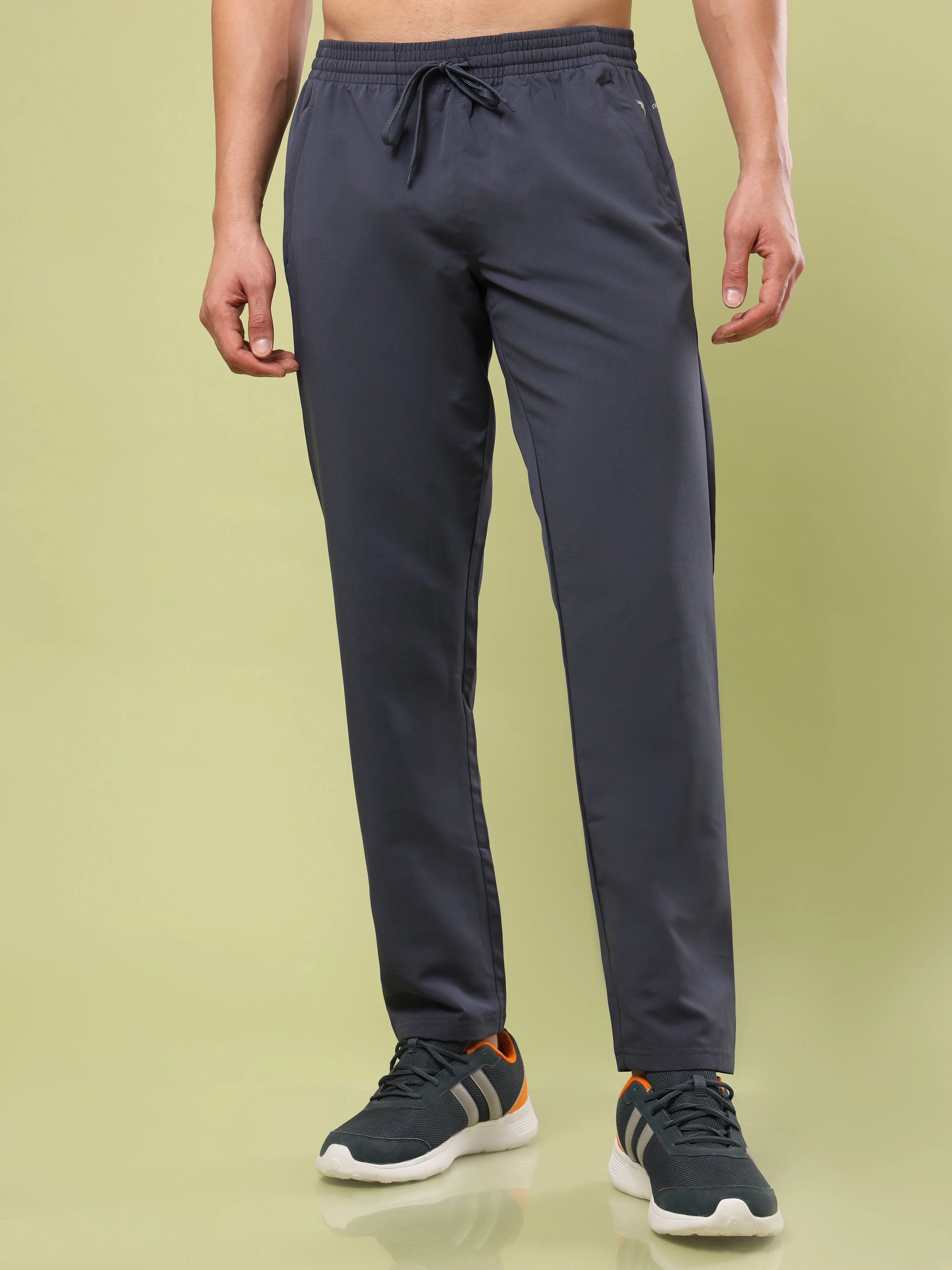 Men Solid Relax Fit Sports Trackpants with TECHNO LITE