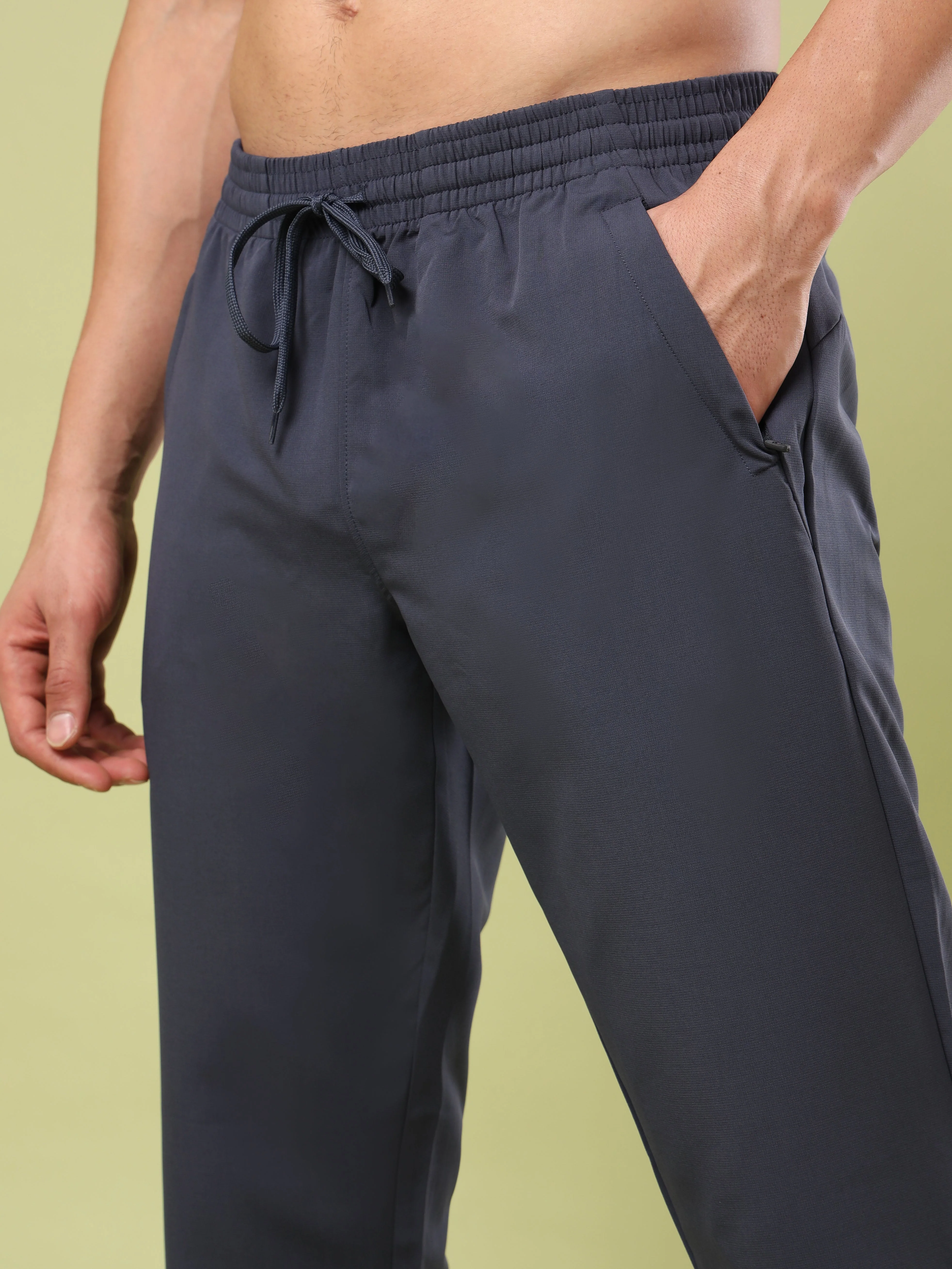 Men Solid Relax Fit Sports Trackpants with TECHNO LITE - Image 6