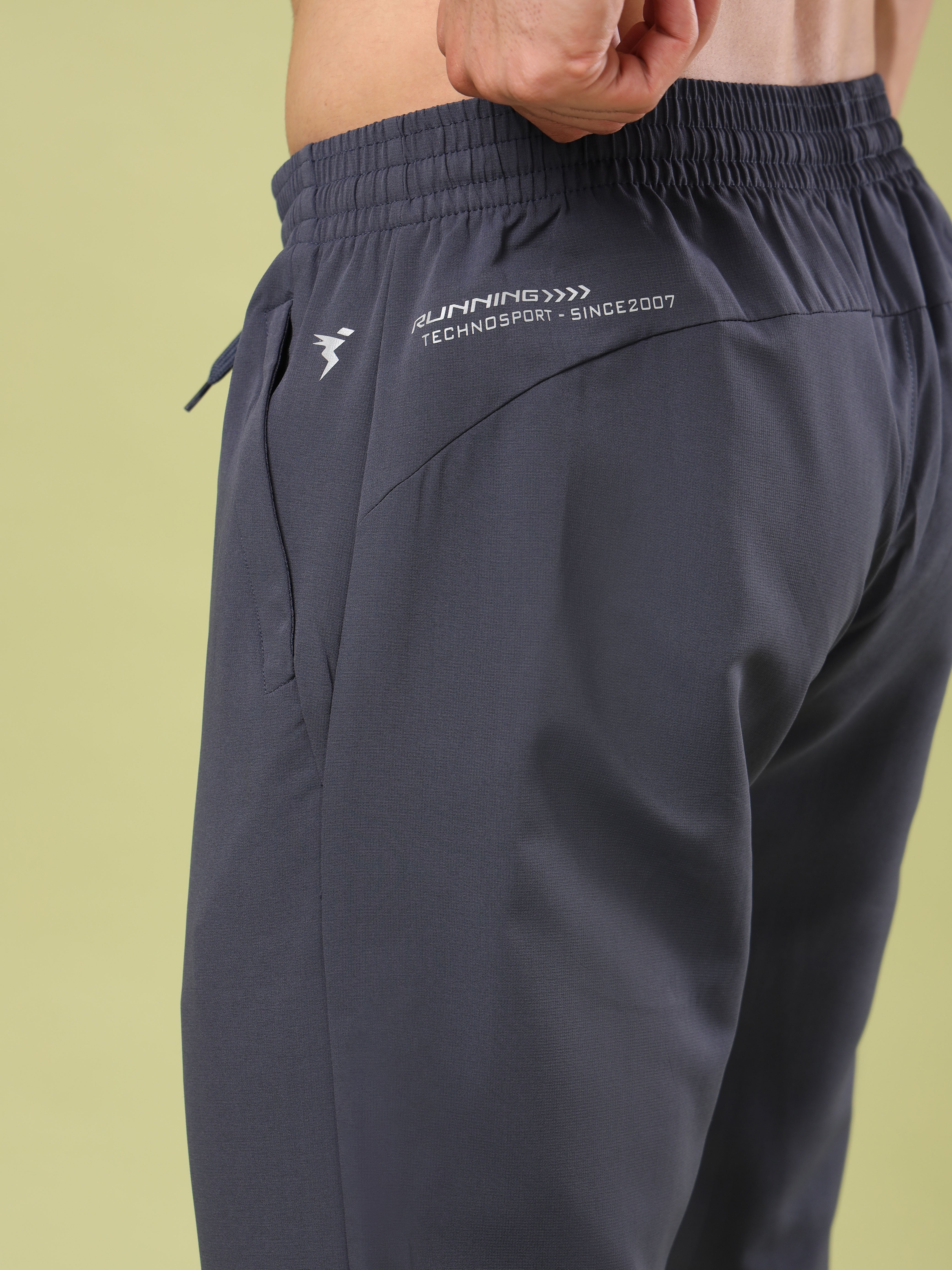 Men Solid Relax Fit Sports Trackpants with TECHNO LITE - Image 7