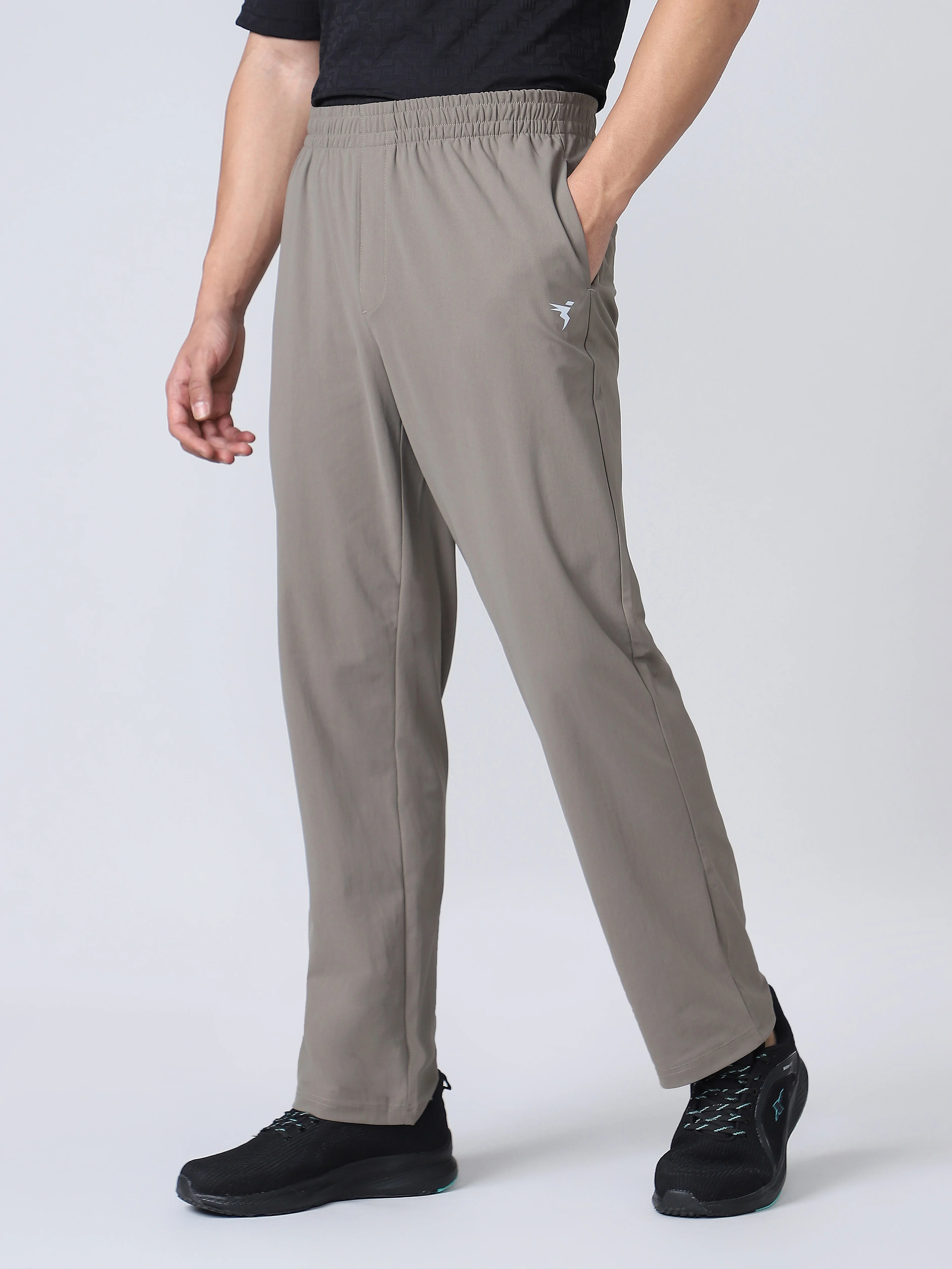 Men Solid Relax Fit Trackpants with DURACOOL+ - Image 3