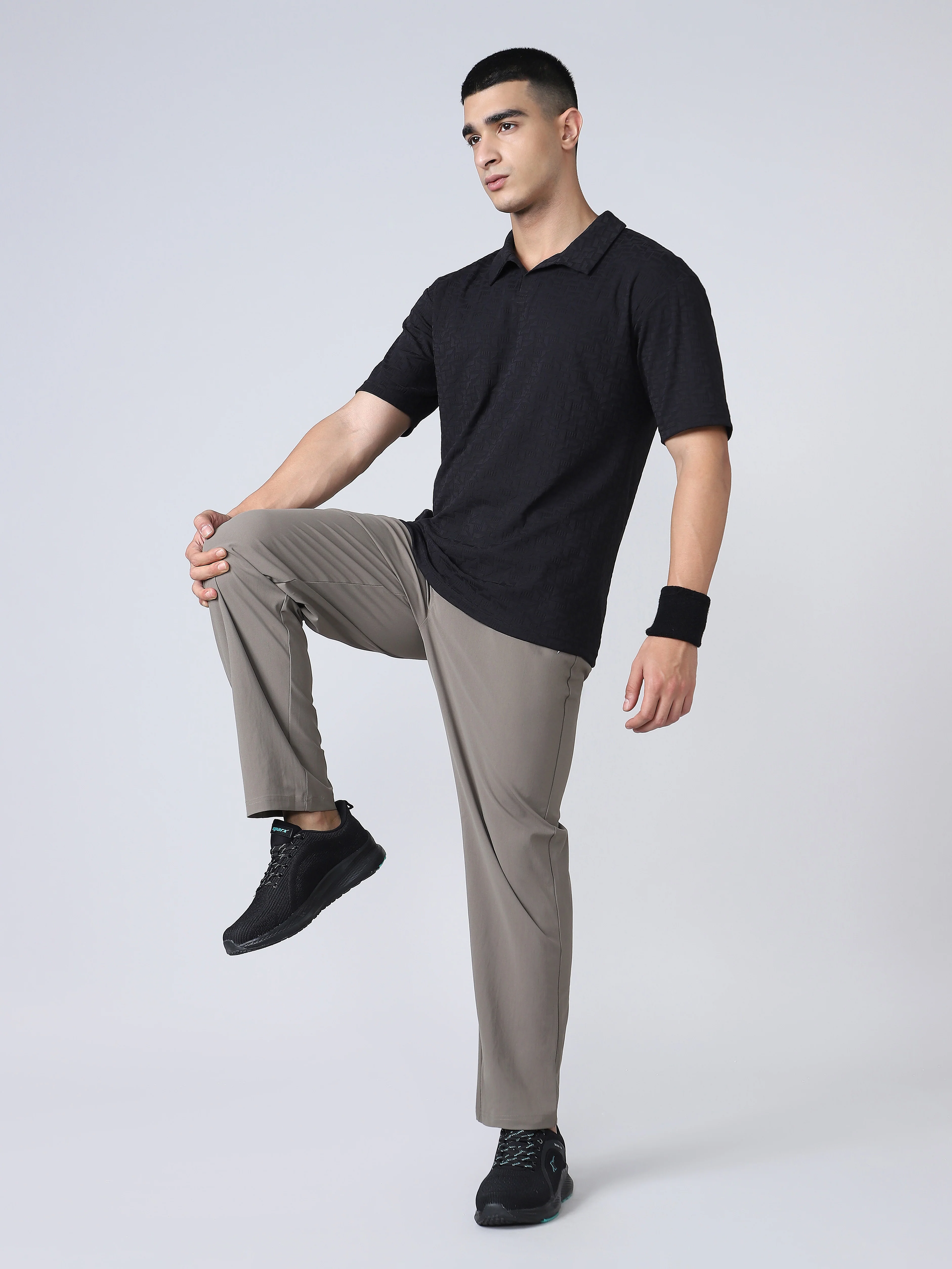 Men Solid Relax Fit Trackpants with DURACOOL+ - Image 4