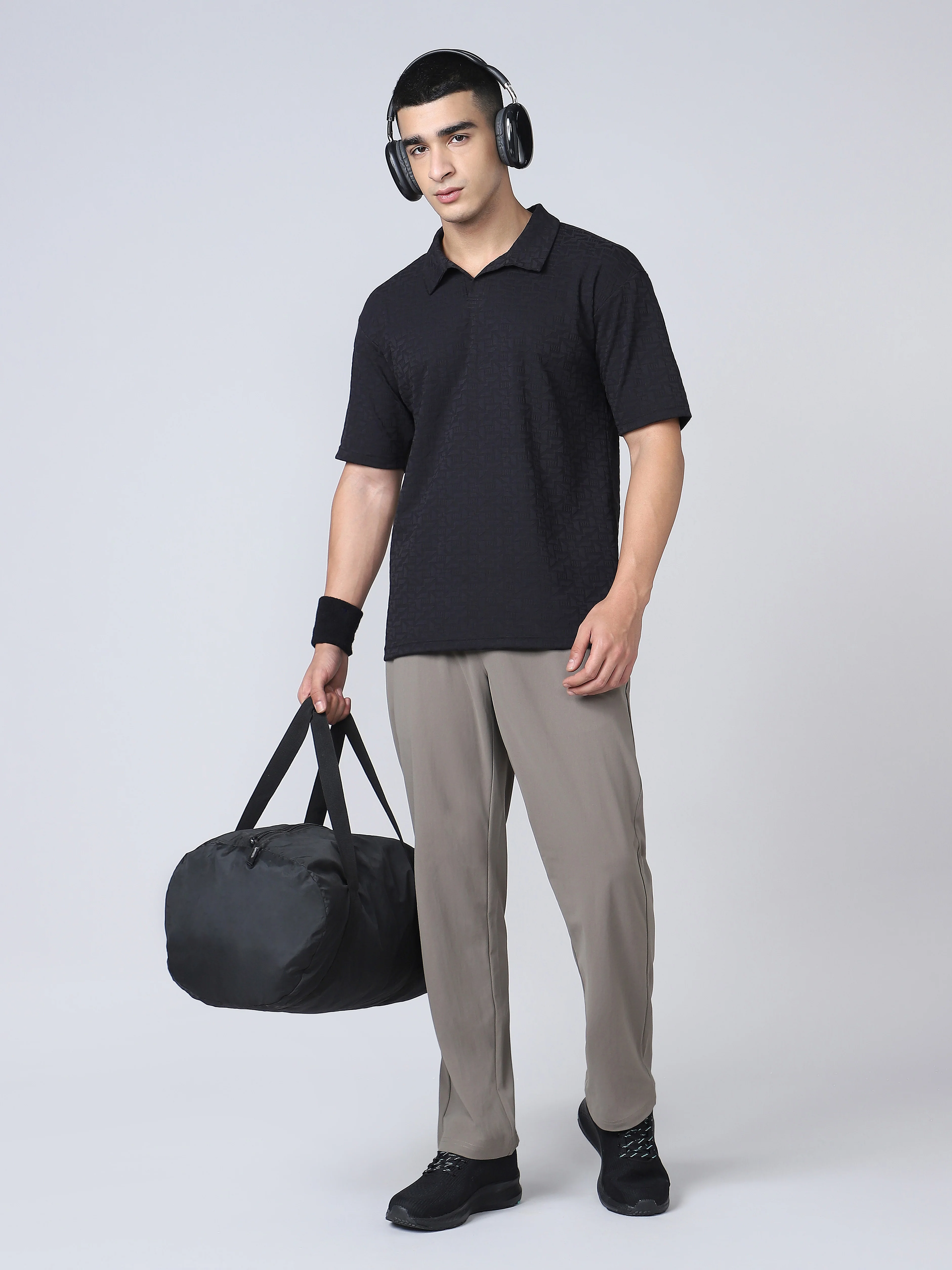 Men Solid Relax Fit Trackpants with DURACOOL+ - Image 5