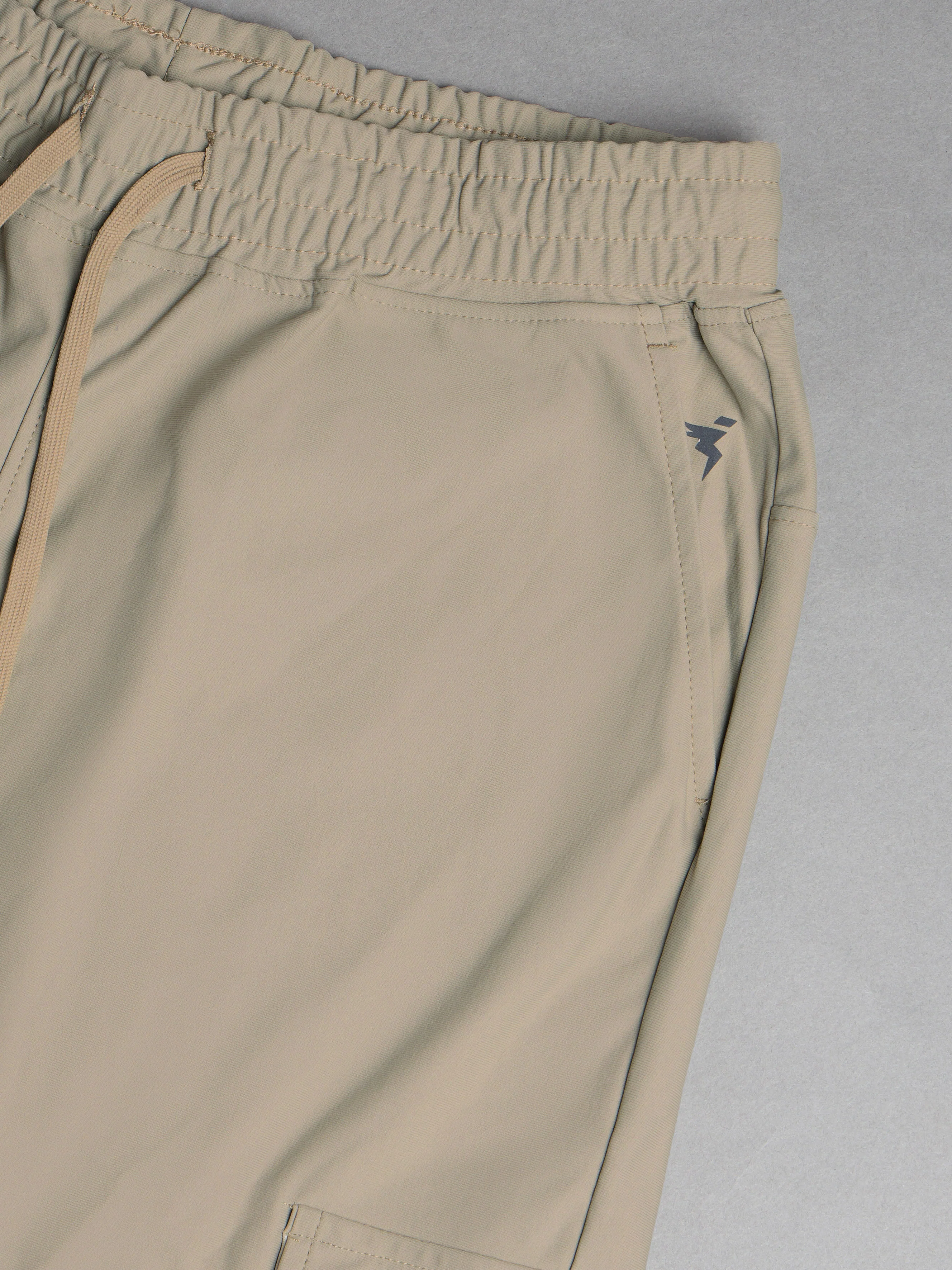 Men Solid Slim Fit Cargo Joggers with DURACOOL+ - Image 7