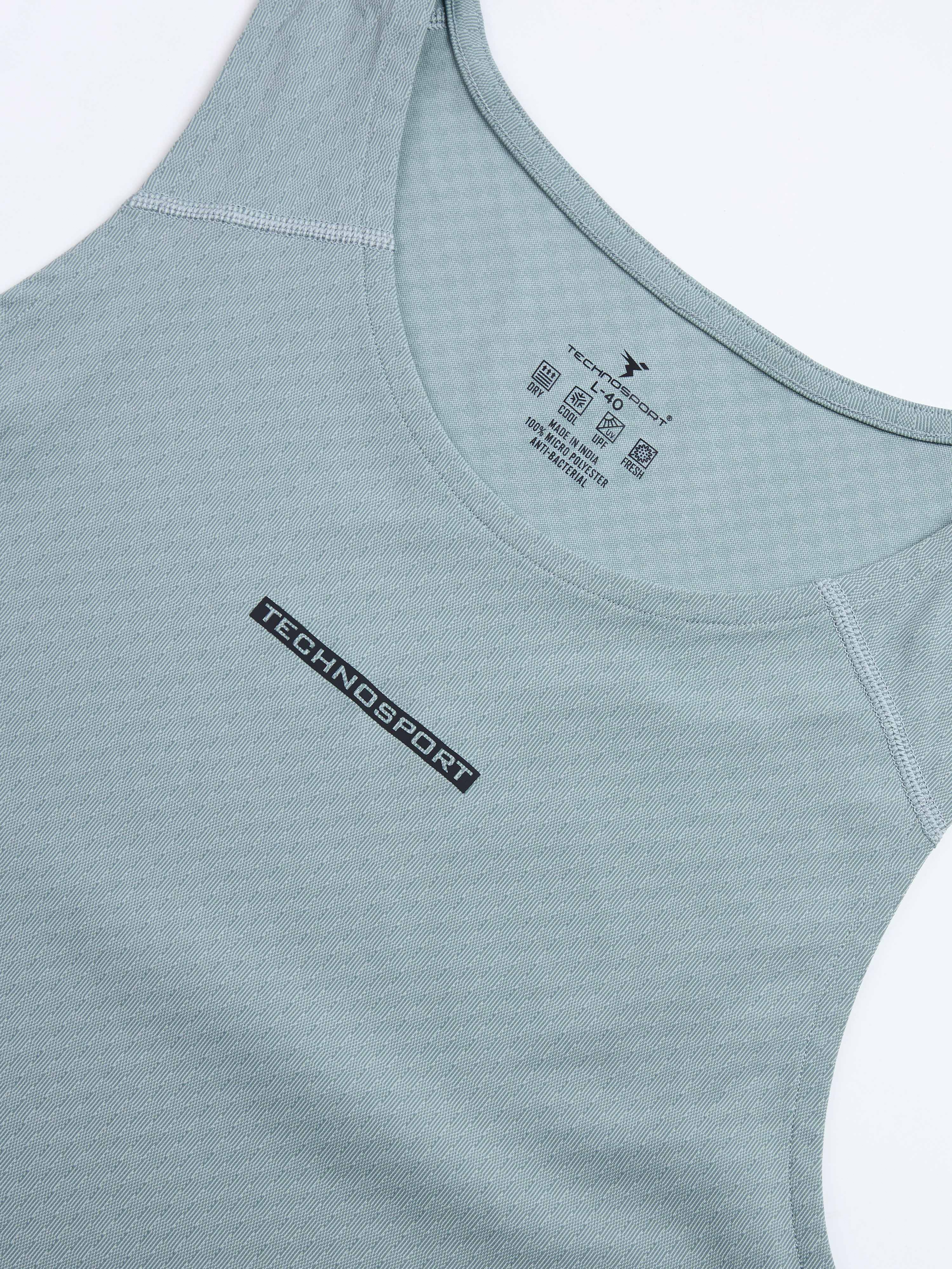Men Jacquard Slim Fit Crew Neck Innerwear Vest with ELASTO LITE - Image 7