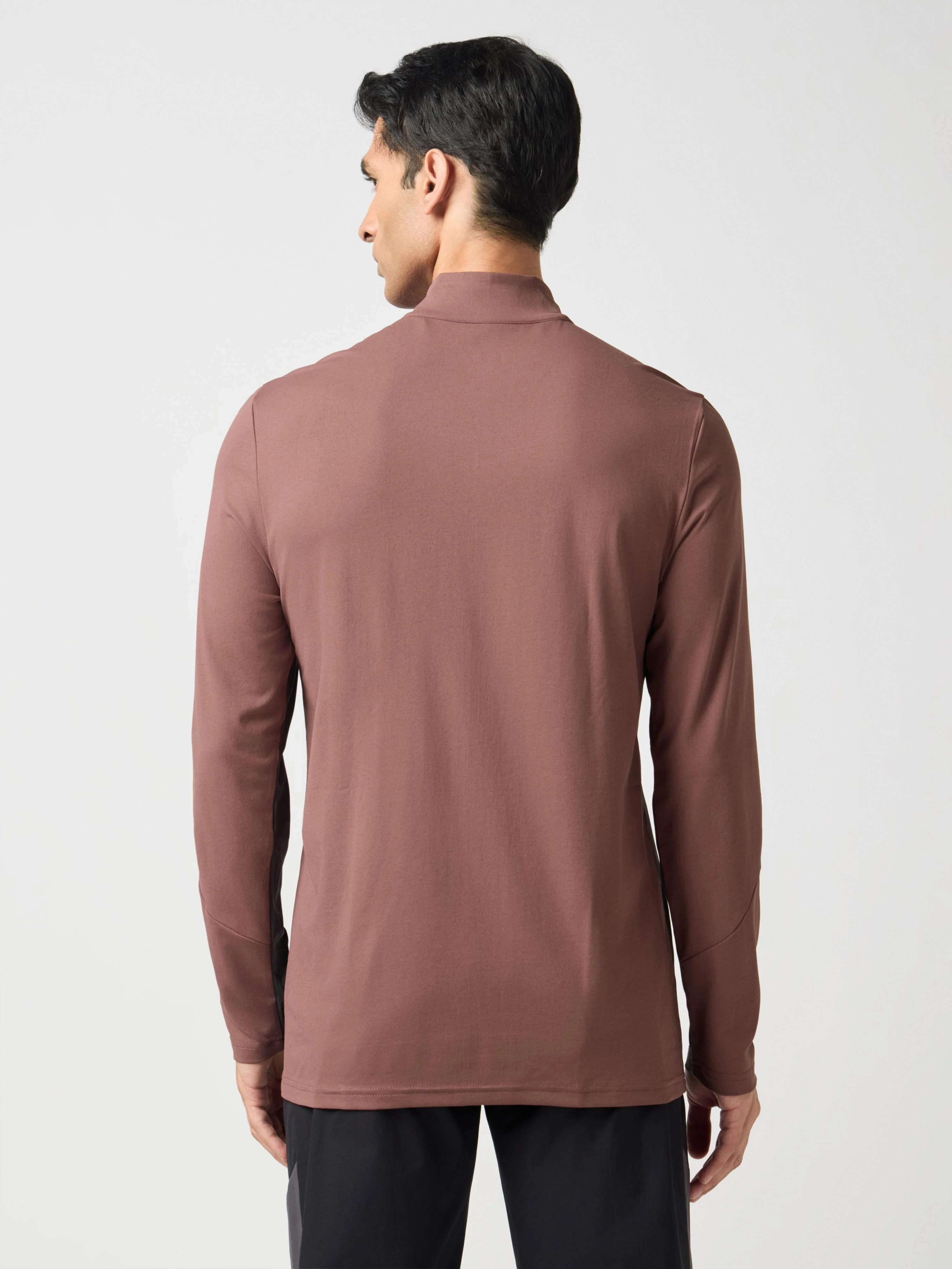 Men Solid Slim Fit Crew Neck T-shirt with ELASTO PLUS - Image 3