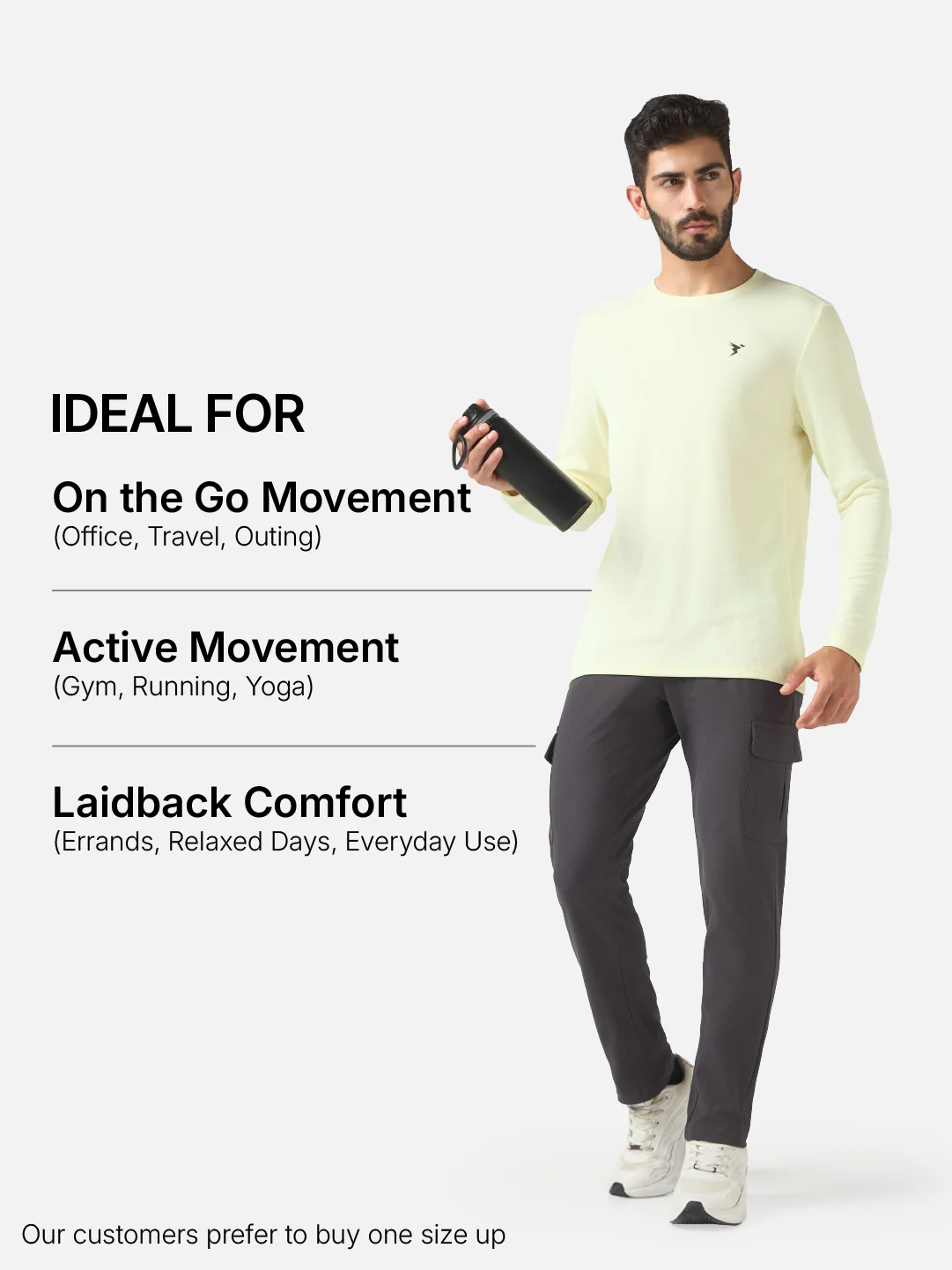 Men Solid Slim Fit Crew Neck T-shirt with TECHNO COOL+ - Image 6