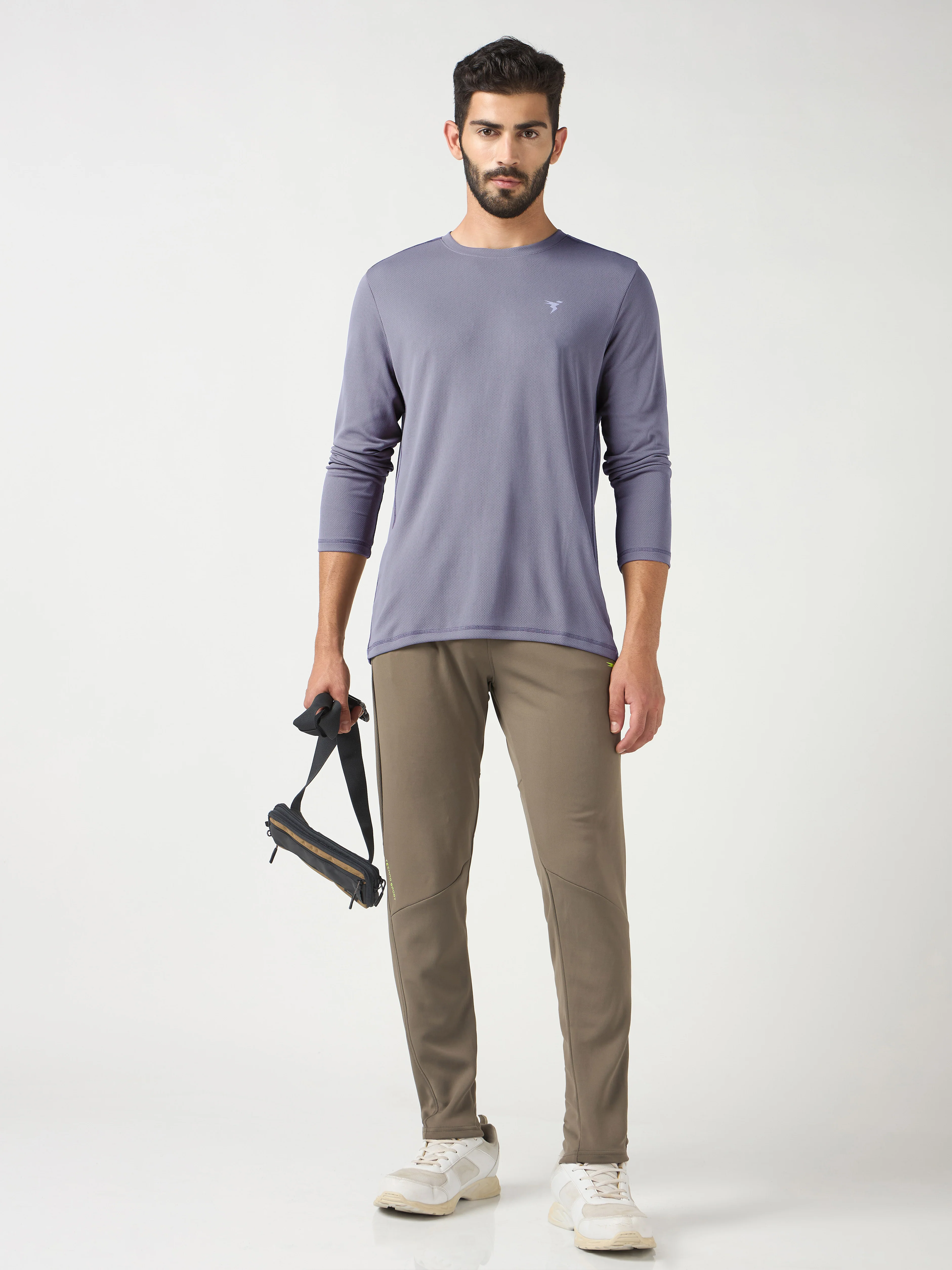 Men Solid Slim Fit Crew Neck T-shirt with TECHNO COOL+ - Image 4