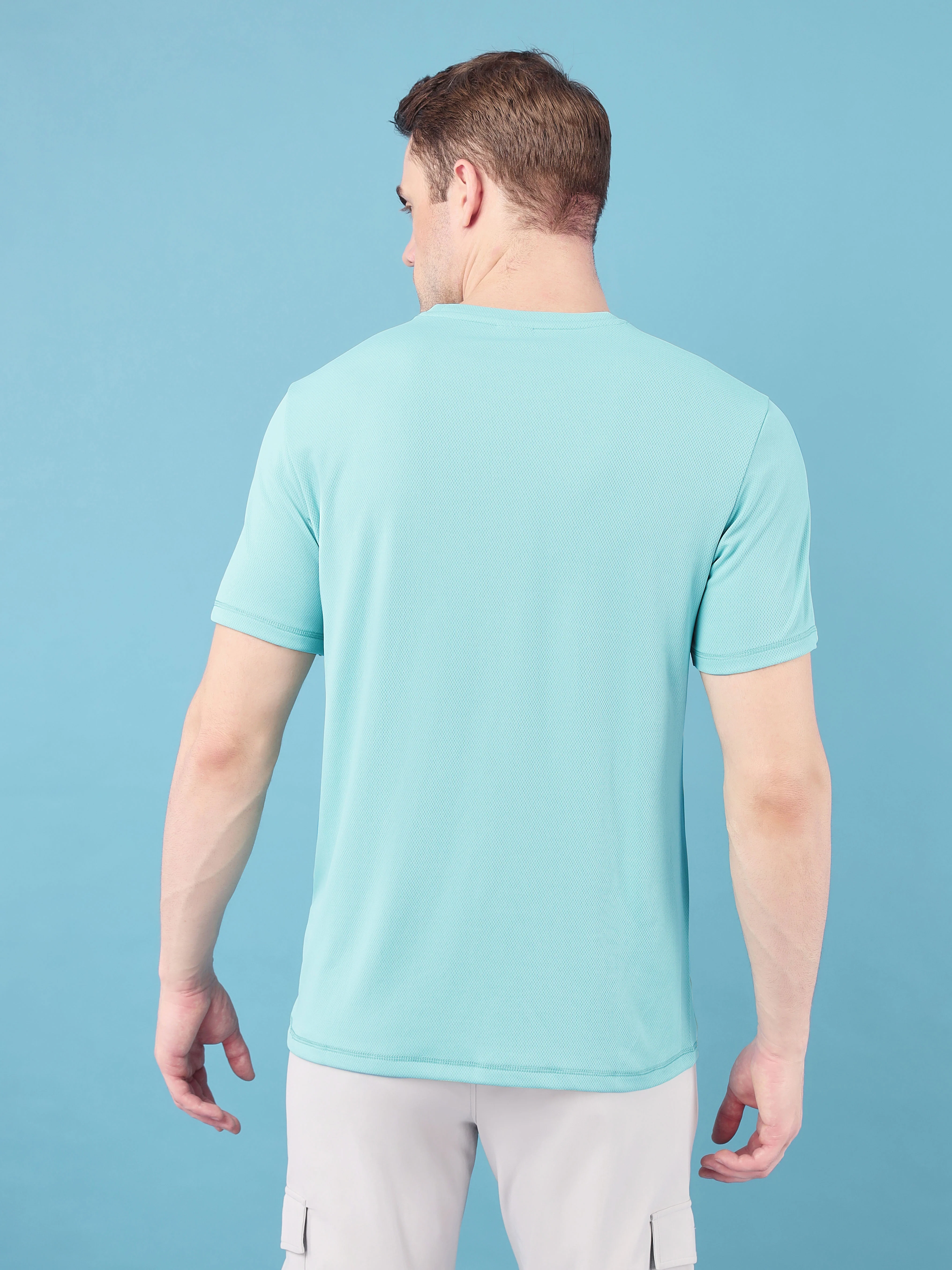 Men Solid Slim Fit Crew Neck T-shirt with TECHNO COOL+ (Pack of 2) - Image 3