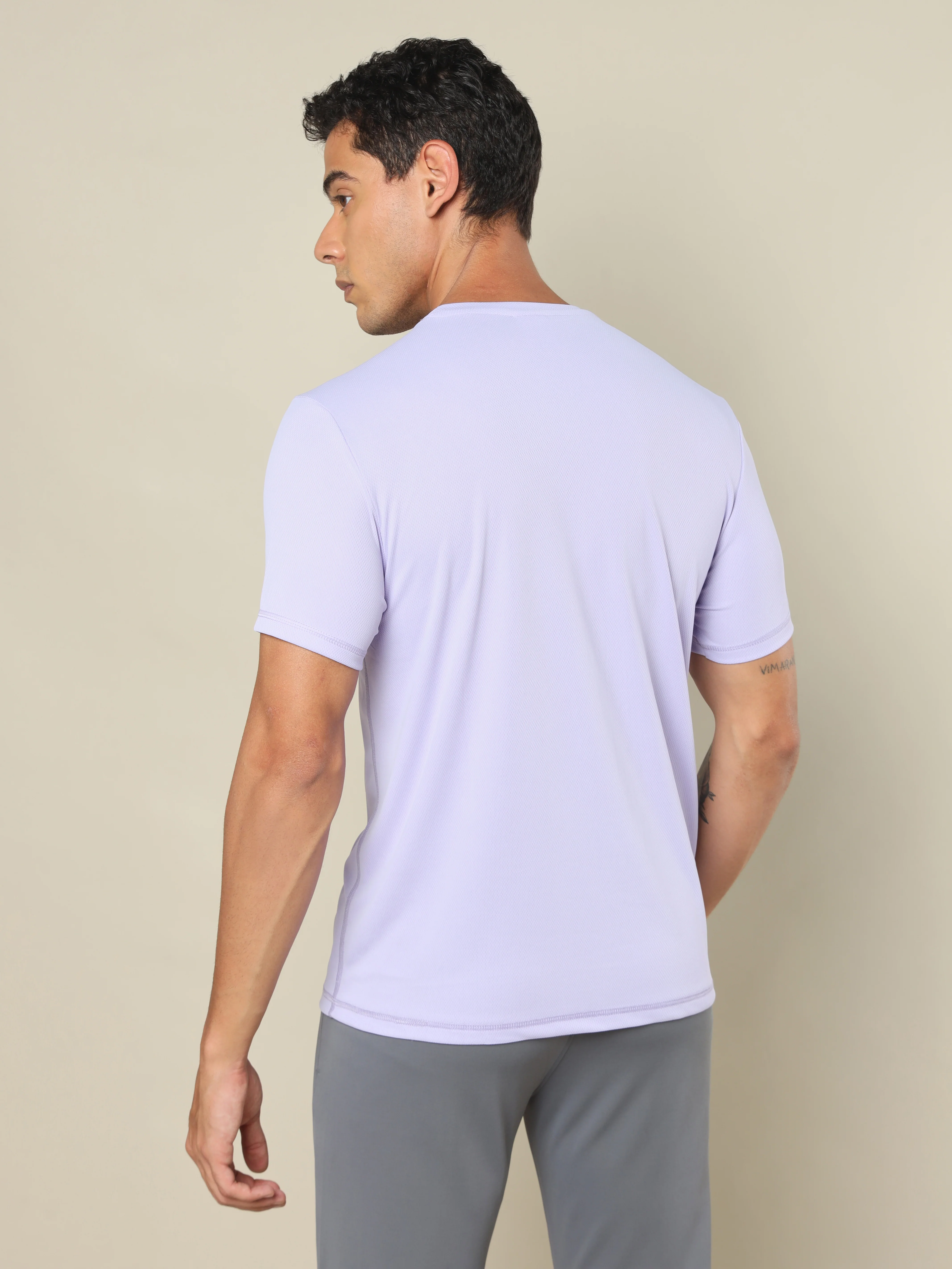 Men Solid Slim Fit Crew Neck T-shirt with TECHNO COOL+ (Pack of 2) - Image 3