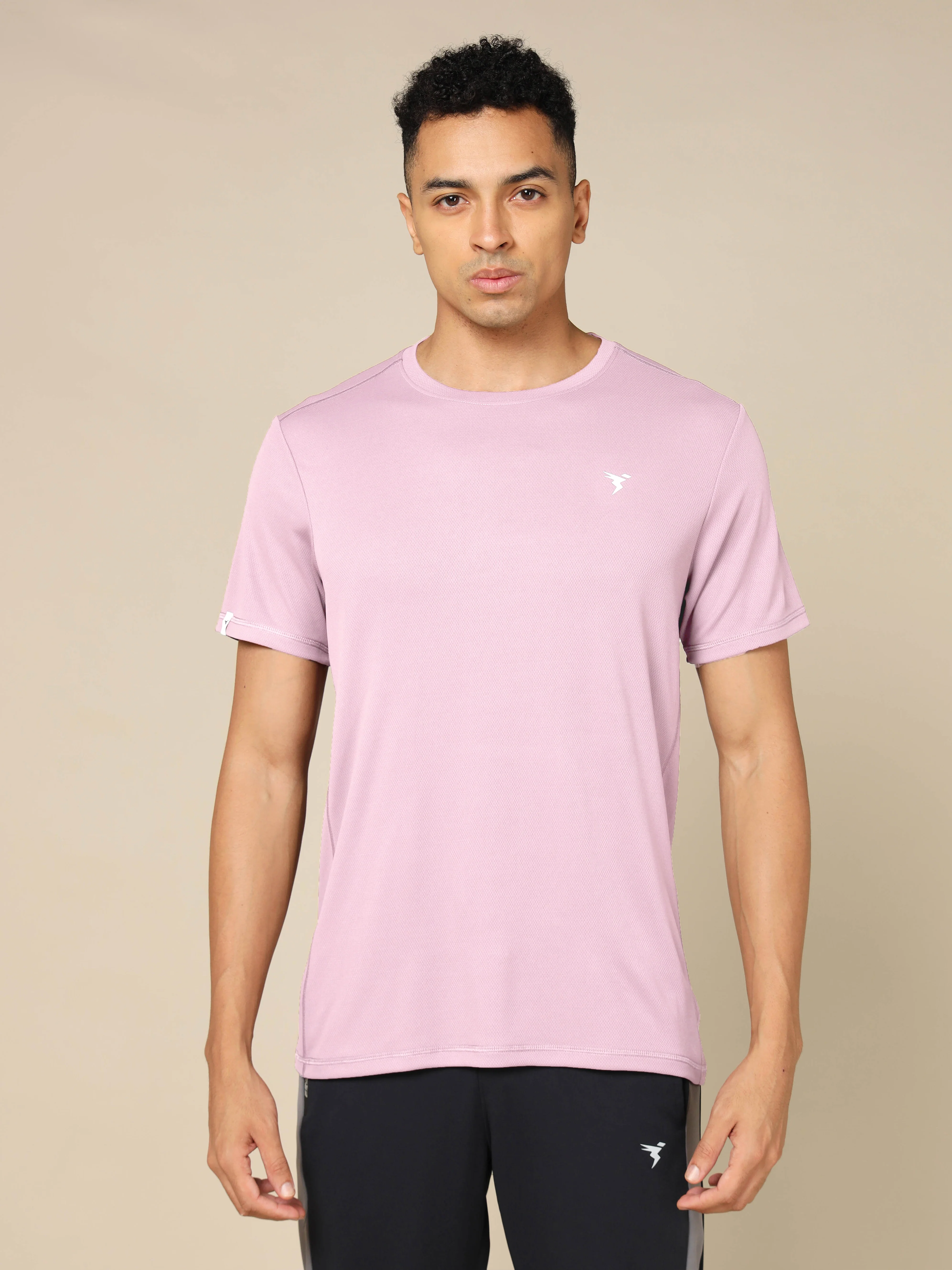 Men Solid Slim Fit Crew Neck T-shirt with TECHNO COOL+ (Pack of 2) - Image 2