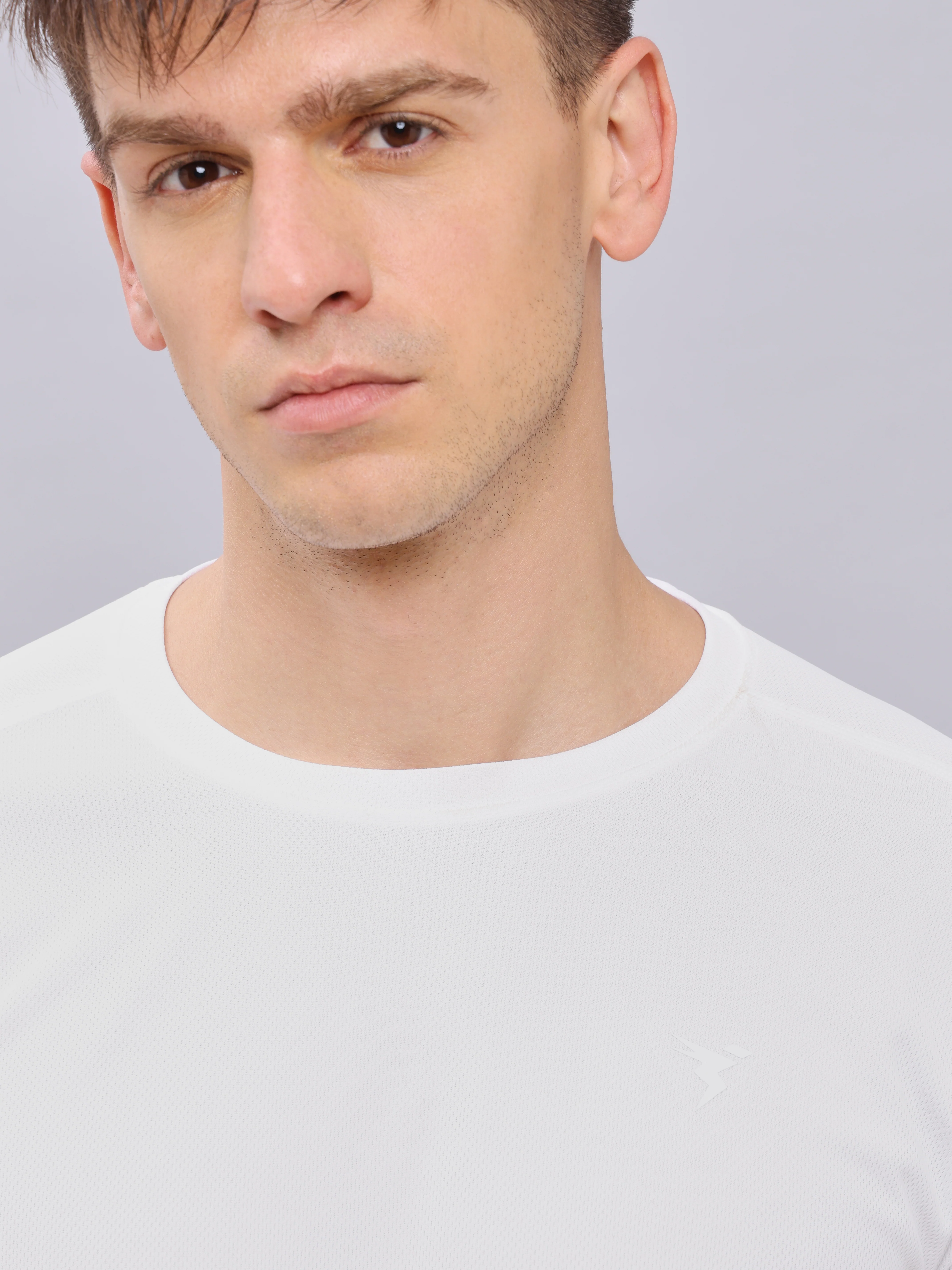Men Solid Slim Fit Crew Neck T-shirt with TECHNO COOL+ (Pack of 2) - Image 4