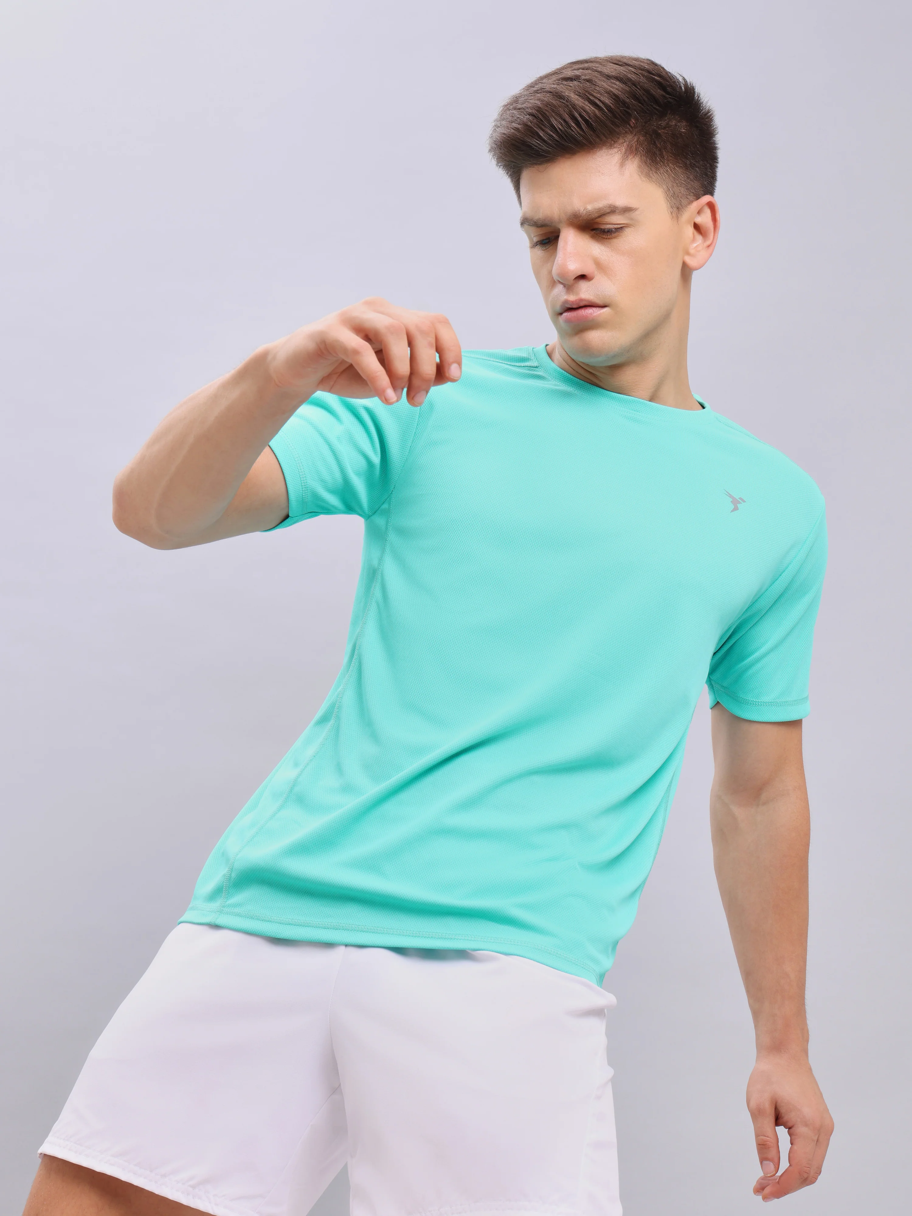Men Solid Slim Fit Crew Neck T-shirt with TECHNO COOL+ (Pack of 2) - Image 4