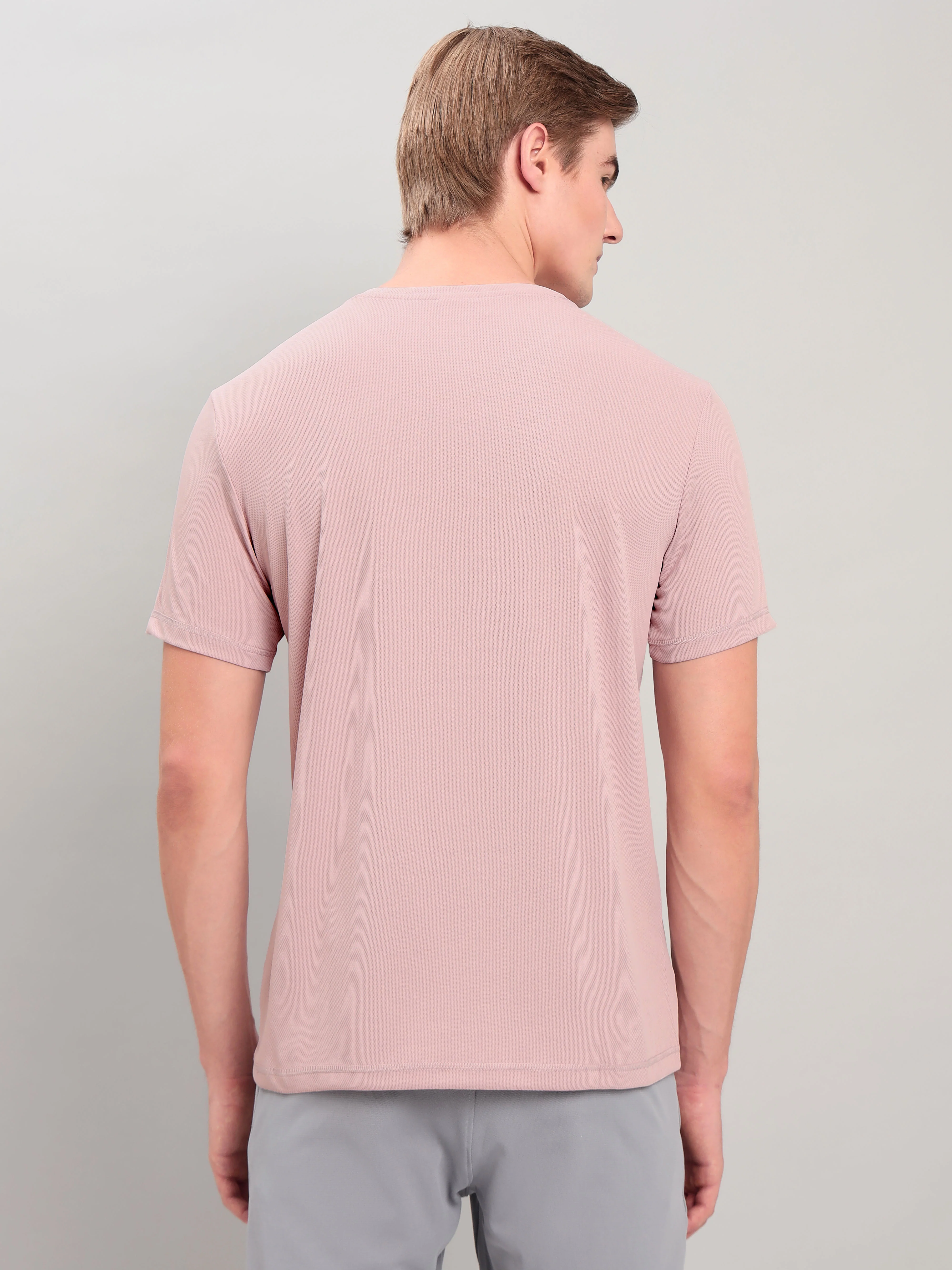 Men Solid Slim Fit Crew Neck T-shirt with TECHNO COOL+ (Pack of 2) - Image 3