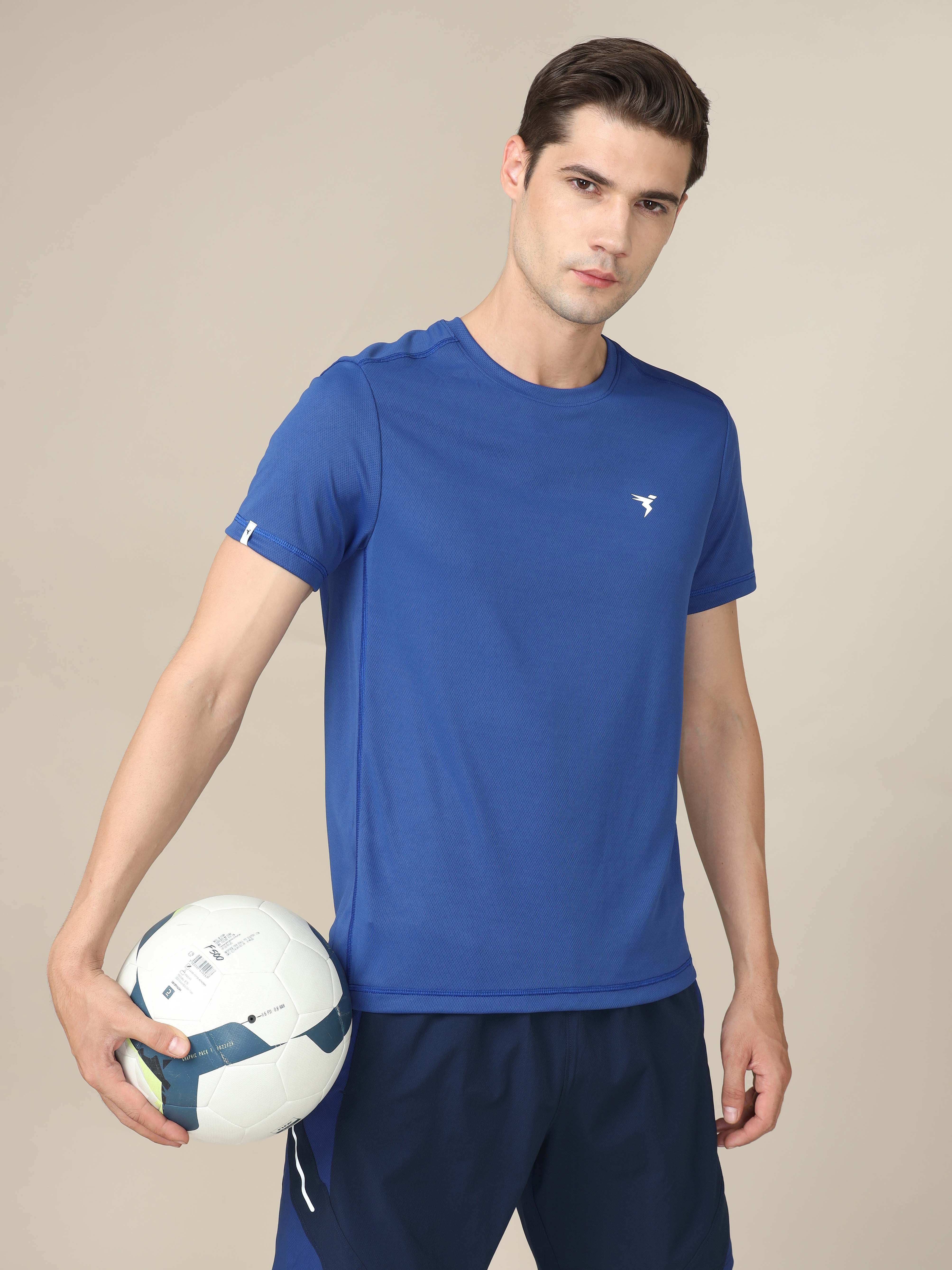 Men Solid Slim Fit Crew Neck T-shirt with TECHNO COOL+ (Pack of 2) - Image 5