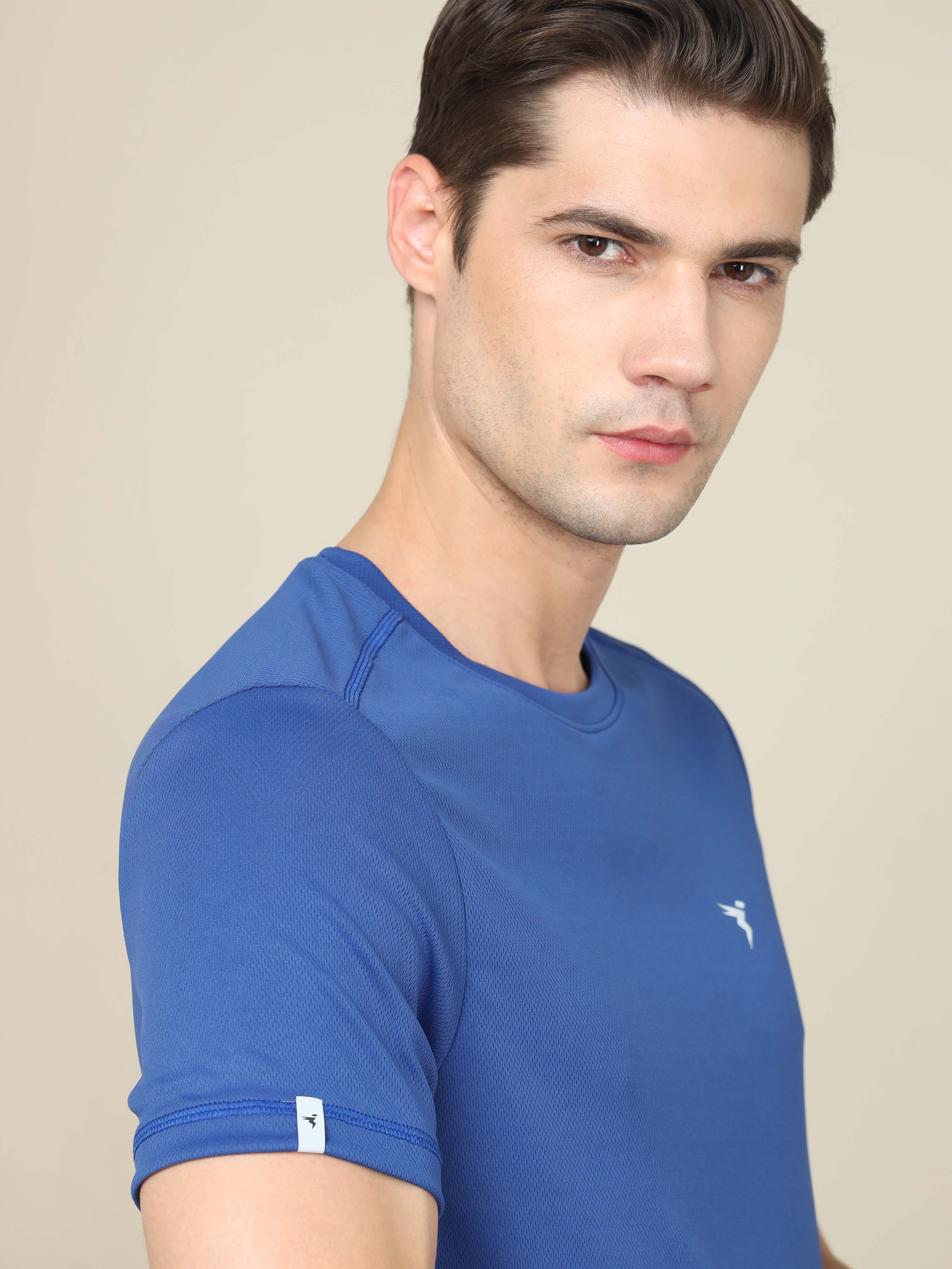 Men Solid Slim Fit Crew Neck T-shirt with TECHNO COOL+ (Pack of 2) - Image 6