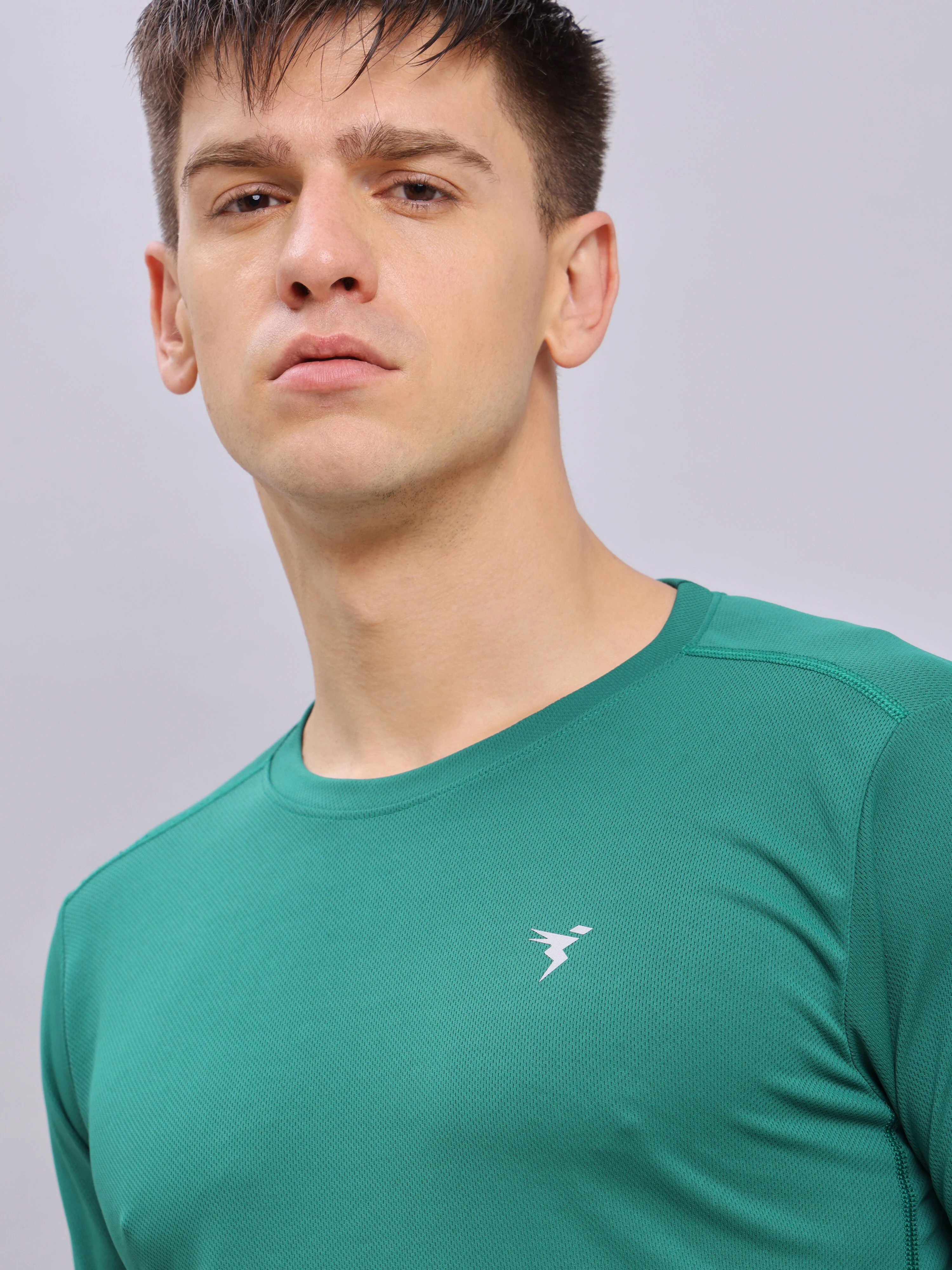 Men Solid Slim Fit Crew Neck T-shirt with TECHNO COOL+ (Pack of 2) - Image 4
