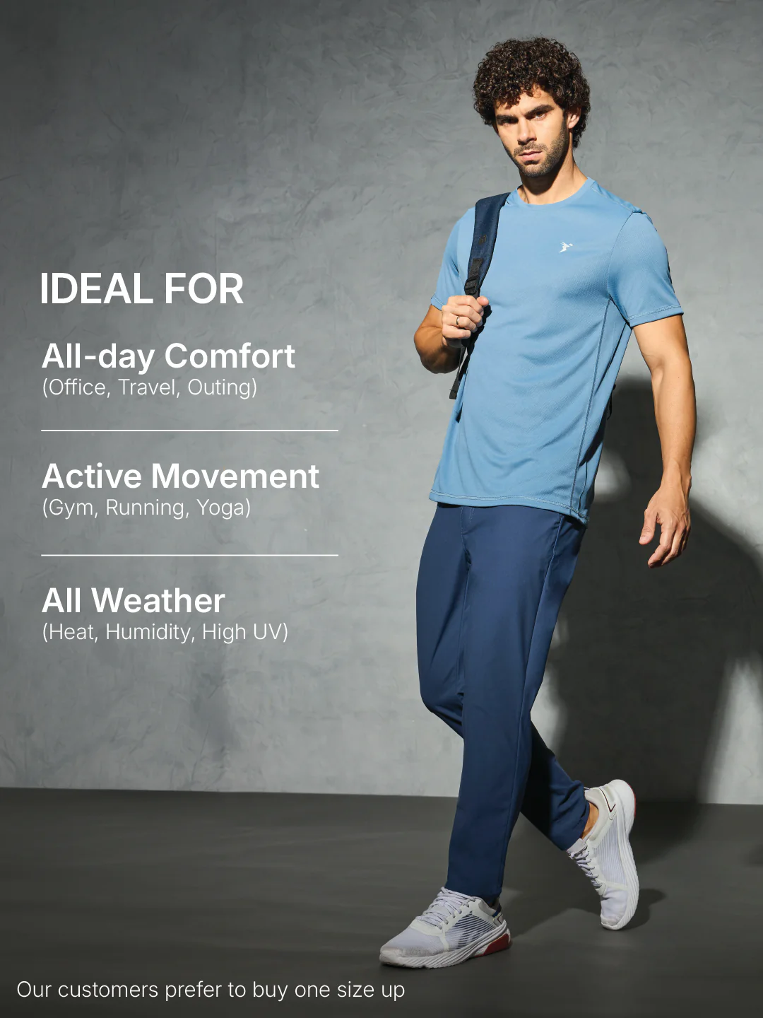 Men Solid Slim Fit Crew Neck T-shirt with TECHNO COOL+ (Pack of 2) - Image 8
