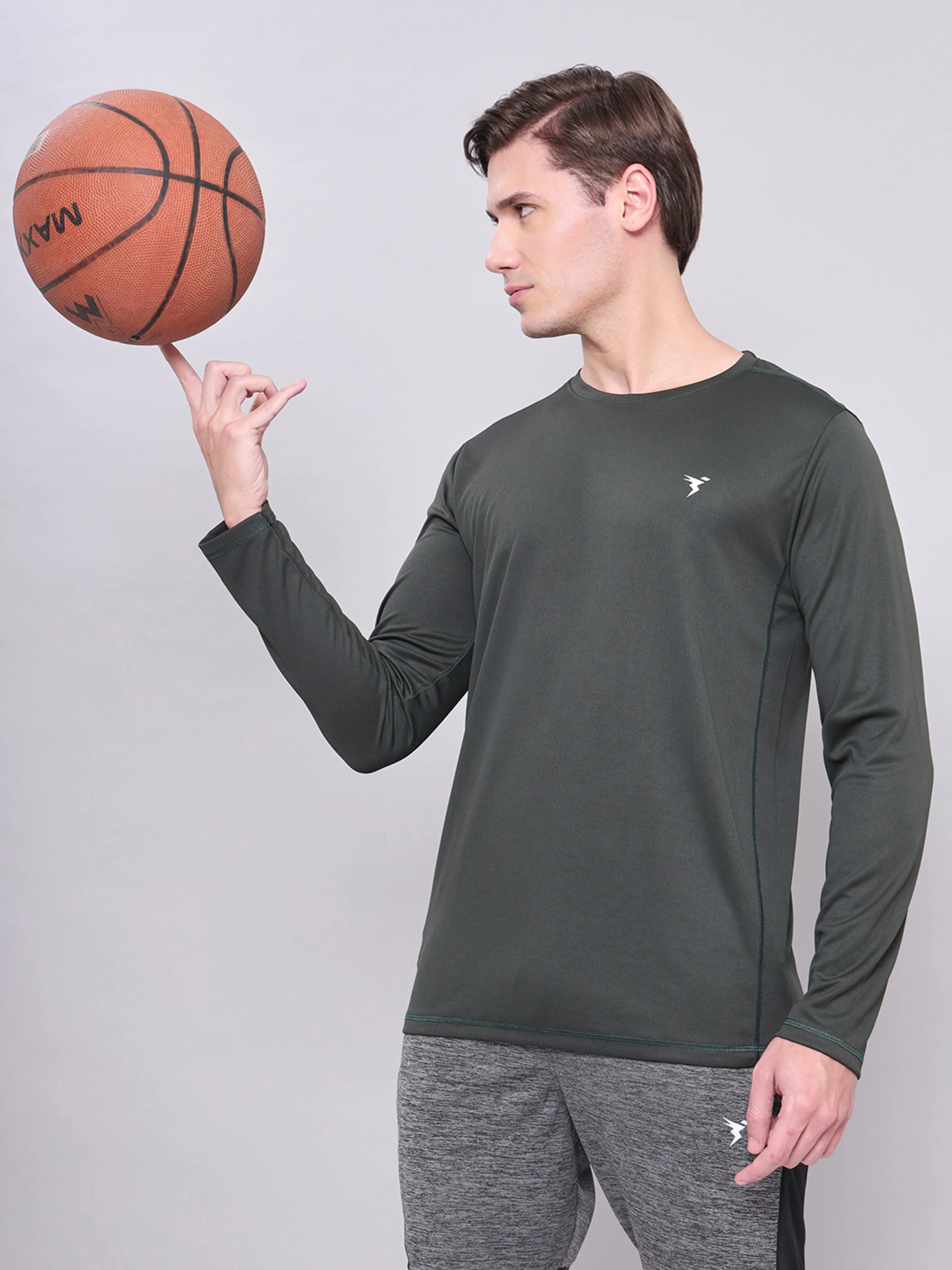 Men Solid Slim Fit Crew Neck T-shirt with TECHNO COOL+ (Pack of 2) - Image 2
