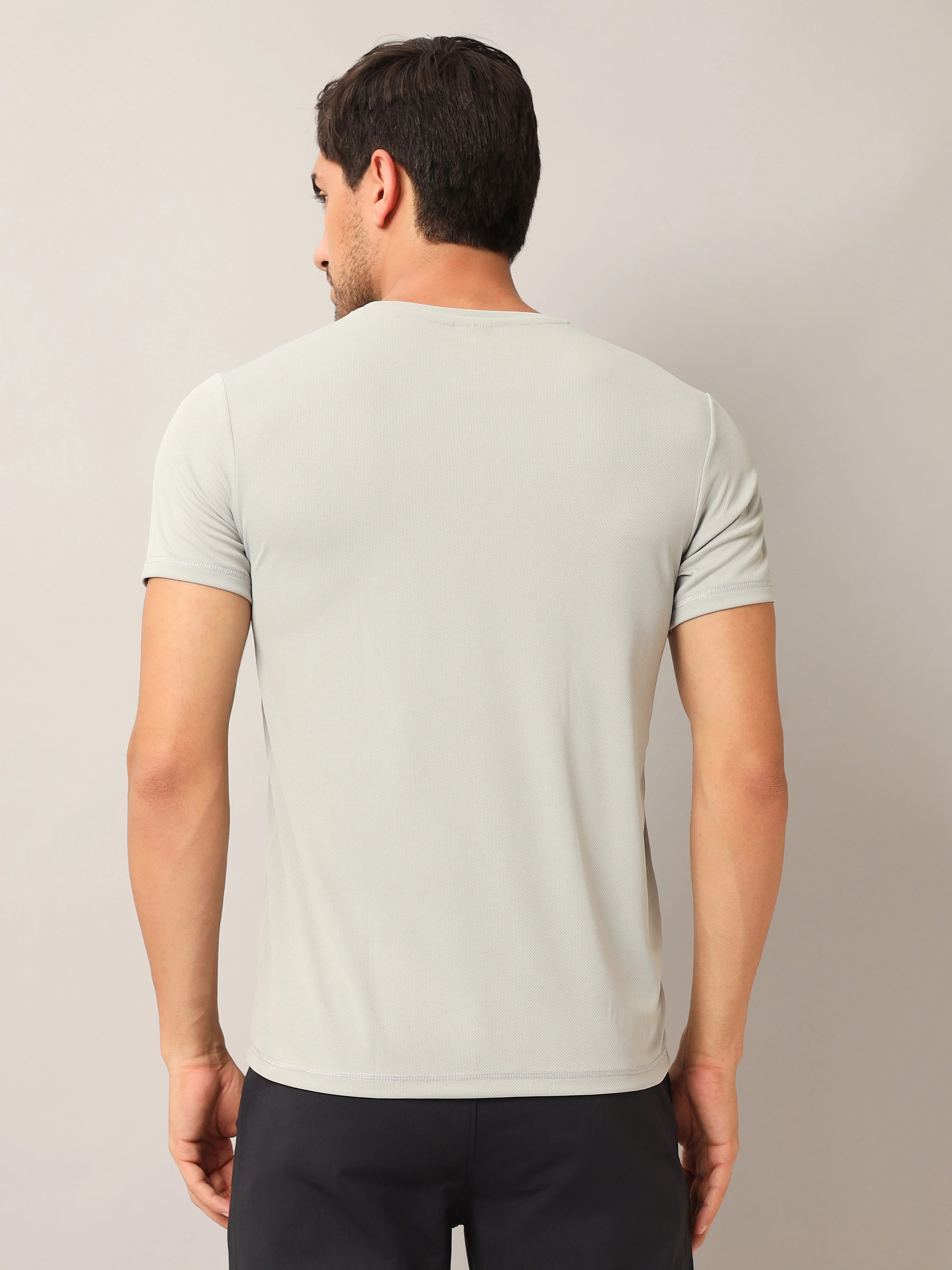 Men Solid Slim Fit Crew Neck T-shirt with TECHNO COOL+ (Pack of 3) - Image 3