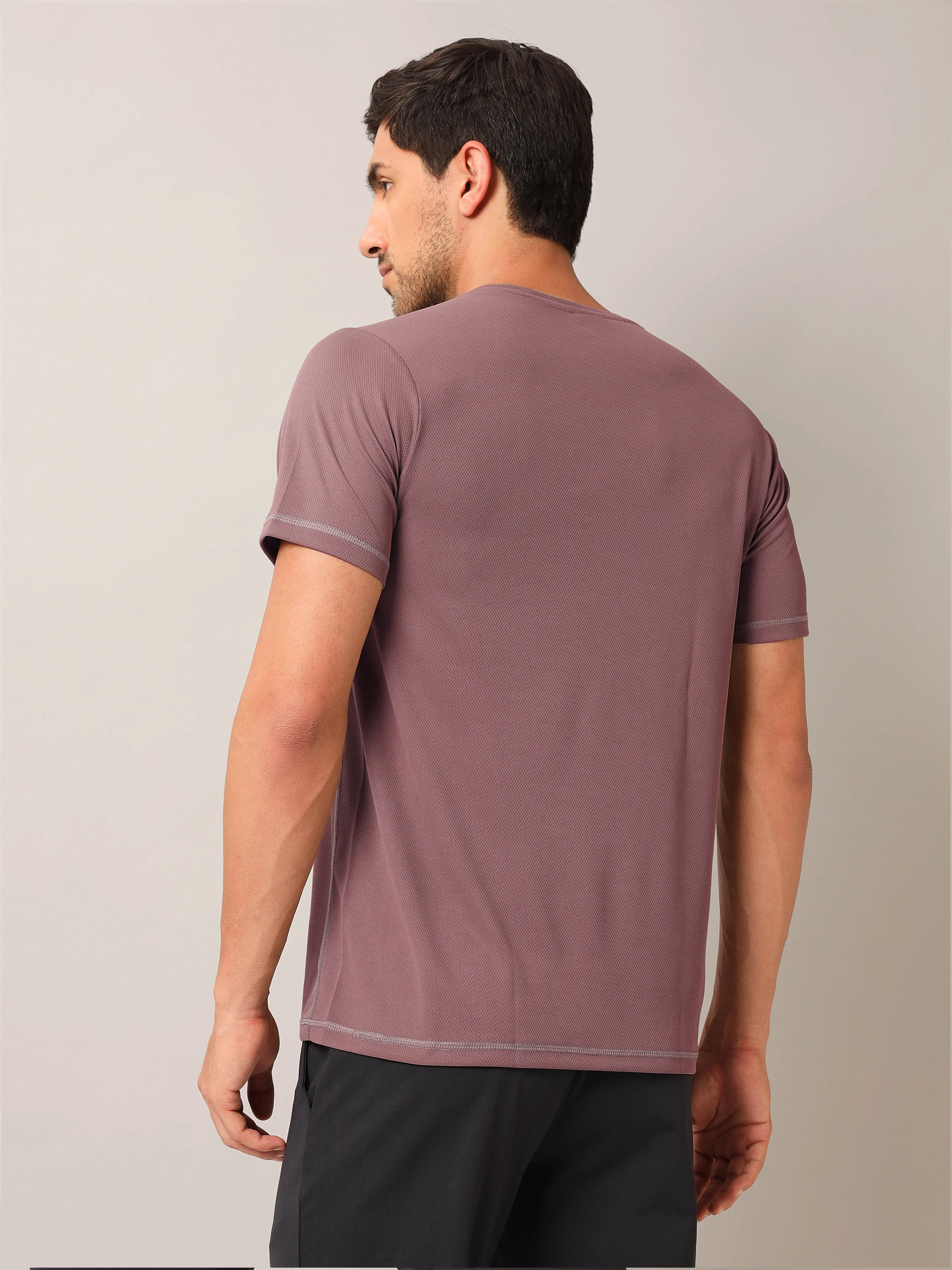 Men Solid Slim Fit Crew Neck T-shirt with TECHNO COOL+ (Pack of 3) - Image 3