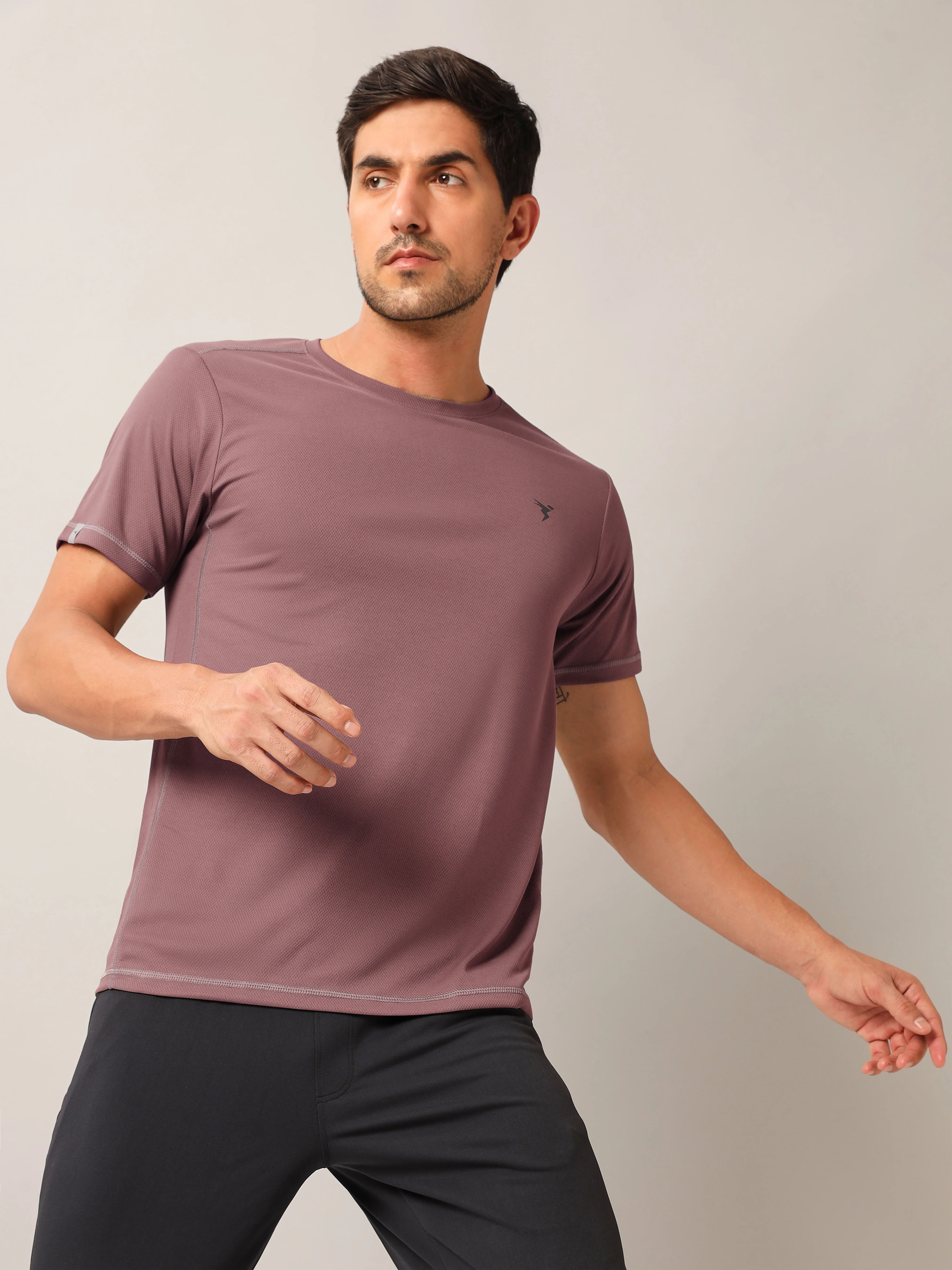 Men Solid Slim Fit Crew Neck T-shirt with TECHNO COOL+ (Pack of 3) - Image 6