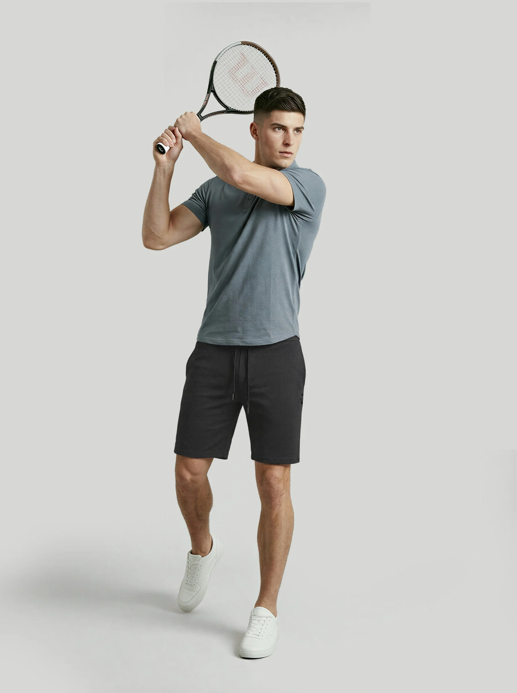 Men Solid Slim Fit Cricket Shorts with TECHNO DRY - Image 5