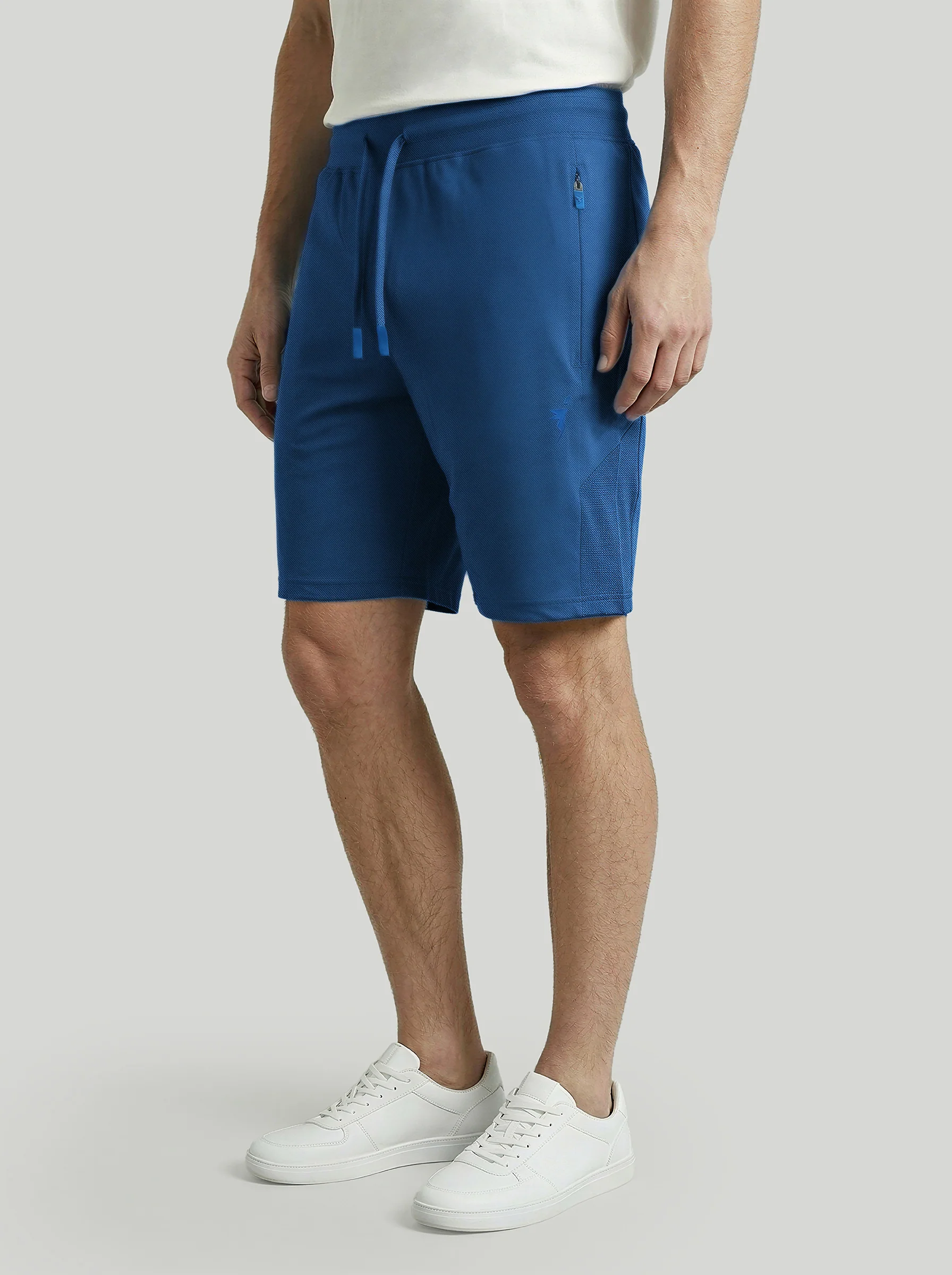 Men Solid Slim Fit Cricket Shorts with TECHNO DRY - Image 3