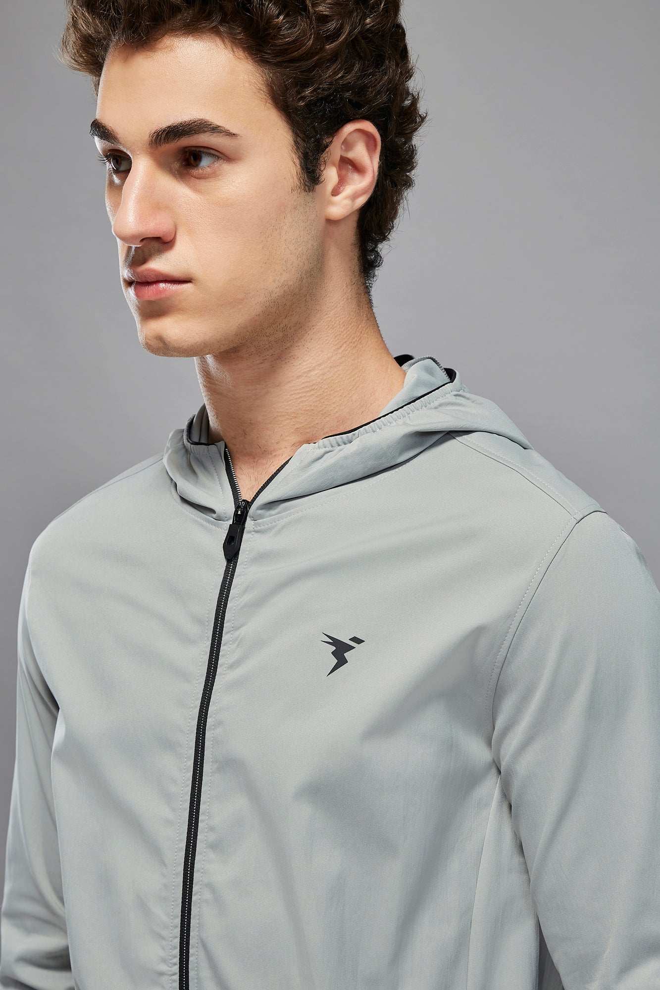 Men Solid Slim Fit Hooded Jacket with TS FLEXI - Image 7