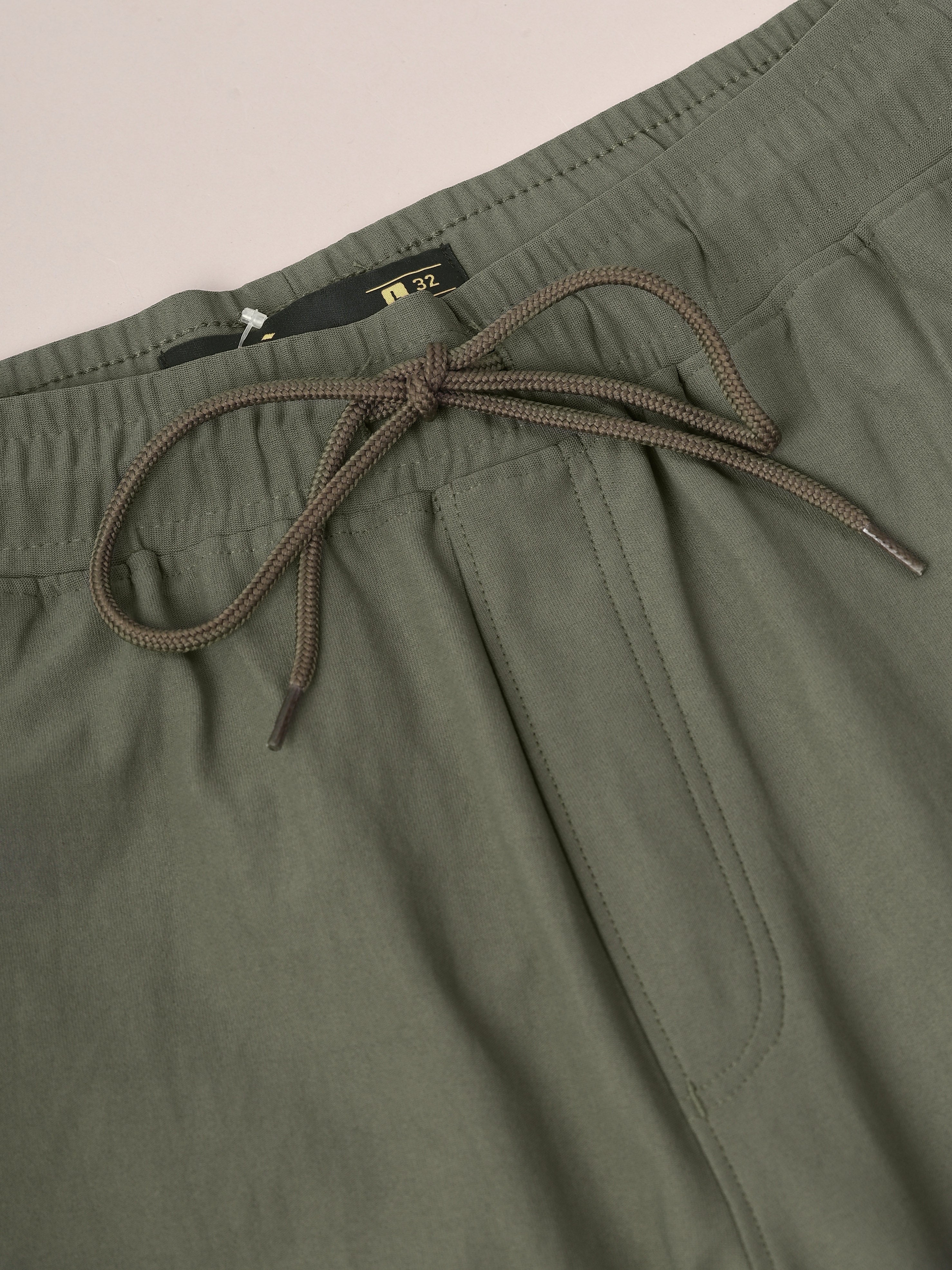 Men Solid Slim Fit Joggers with ELASTOPLUS - Image 7