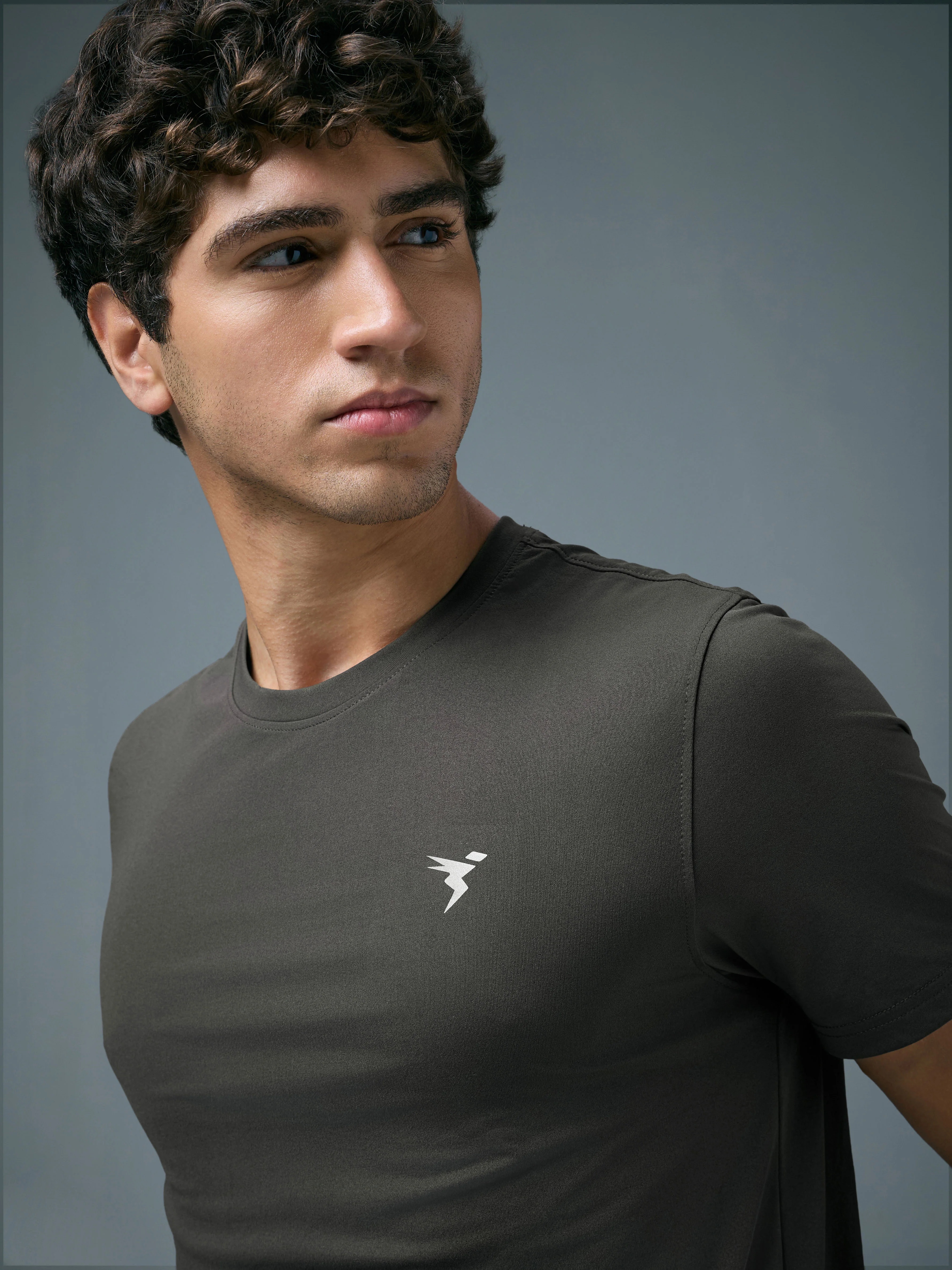 Men Solid Slim Fit pack of 2 Crew Neck T-shirt with COTFLEX - Image 5