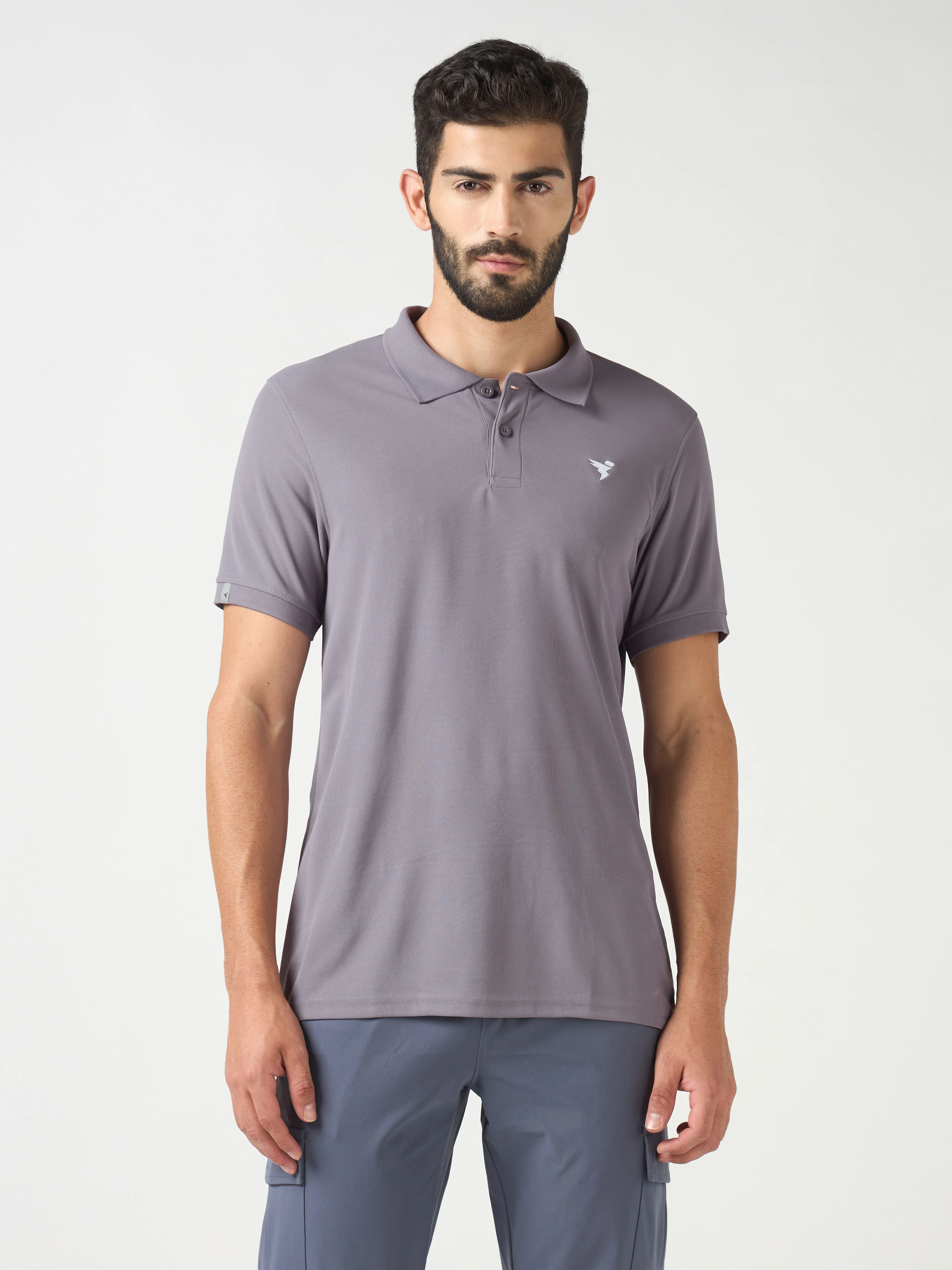 Men Solid Slim Fit Polo T-shirt pack of 2 with MATPIQ - Image 2