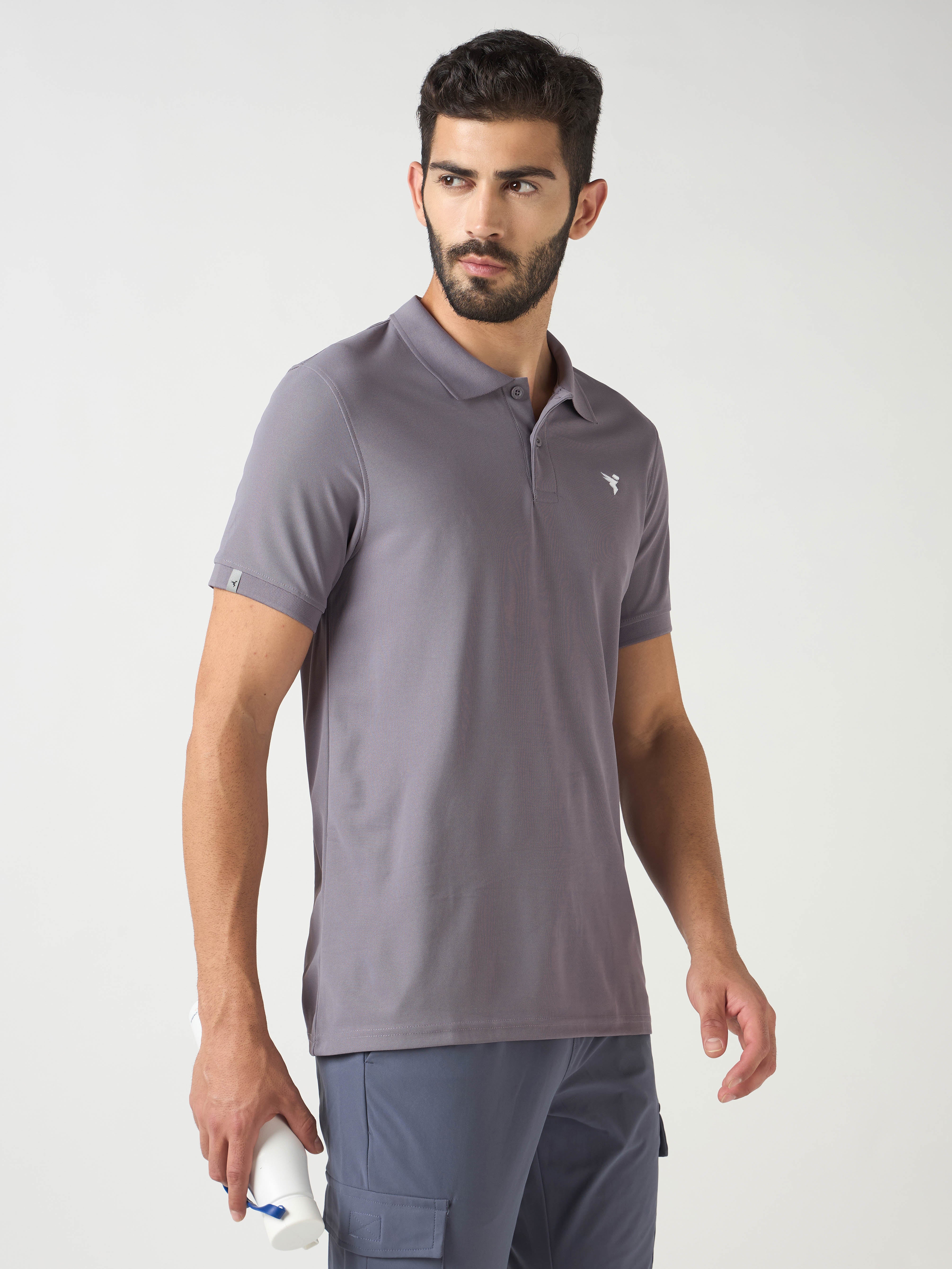 Men Solid Slim Fit Polo T-shirt pack of 2 with MATPIQ - Image 4