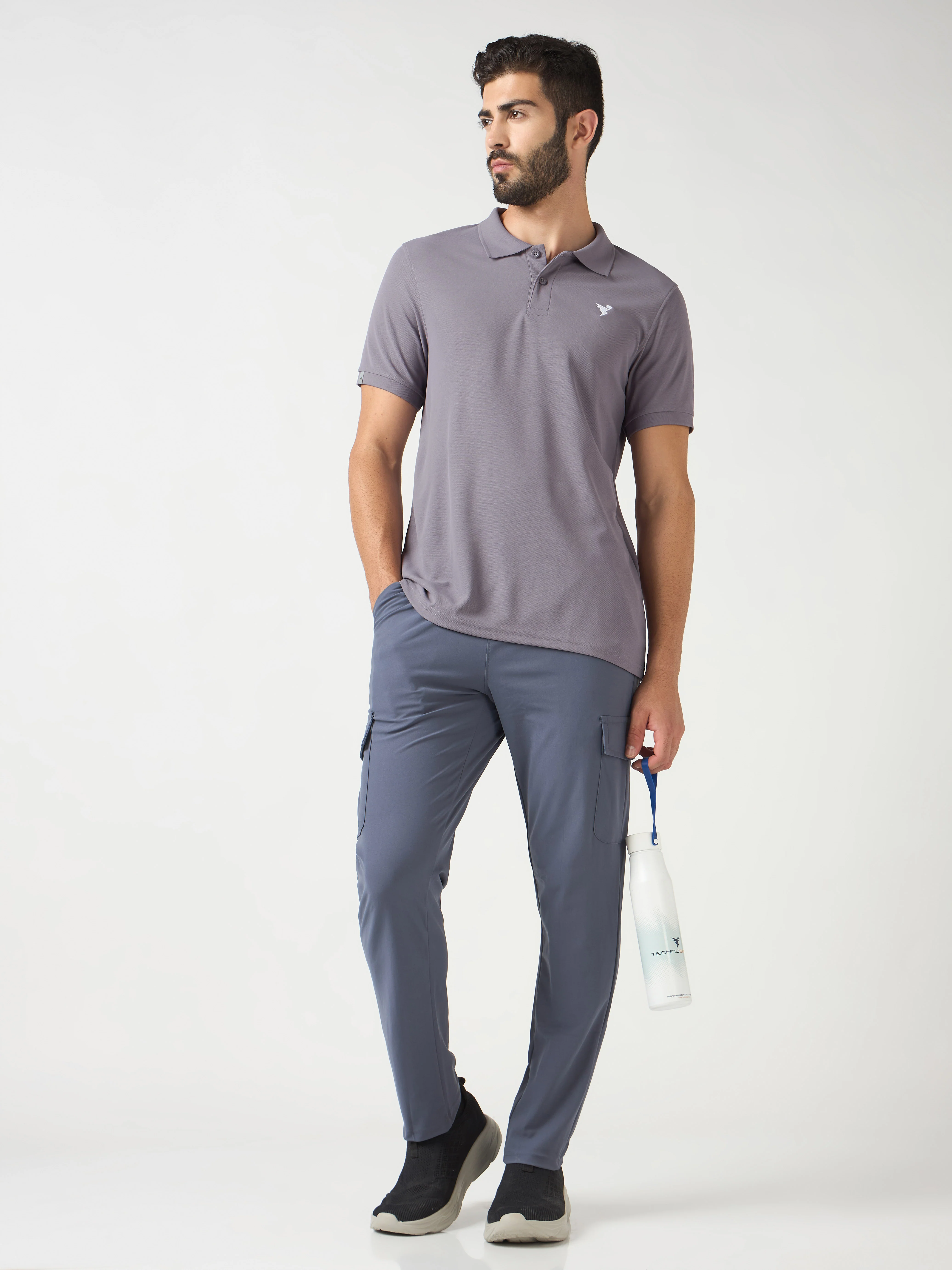 Men Solid Slim Fit Polo T-shirt pack of 2 with MATPIQ - Image 8