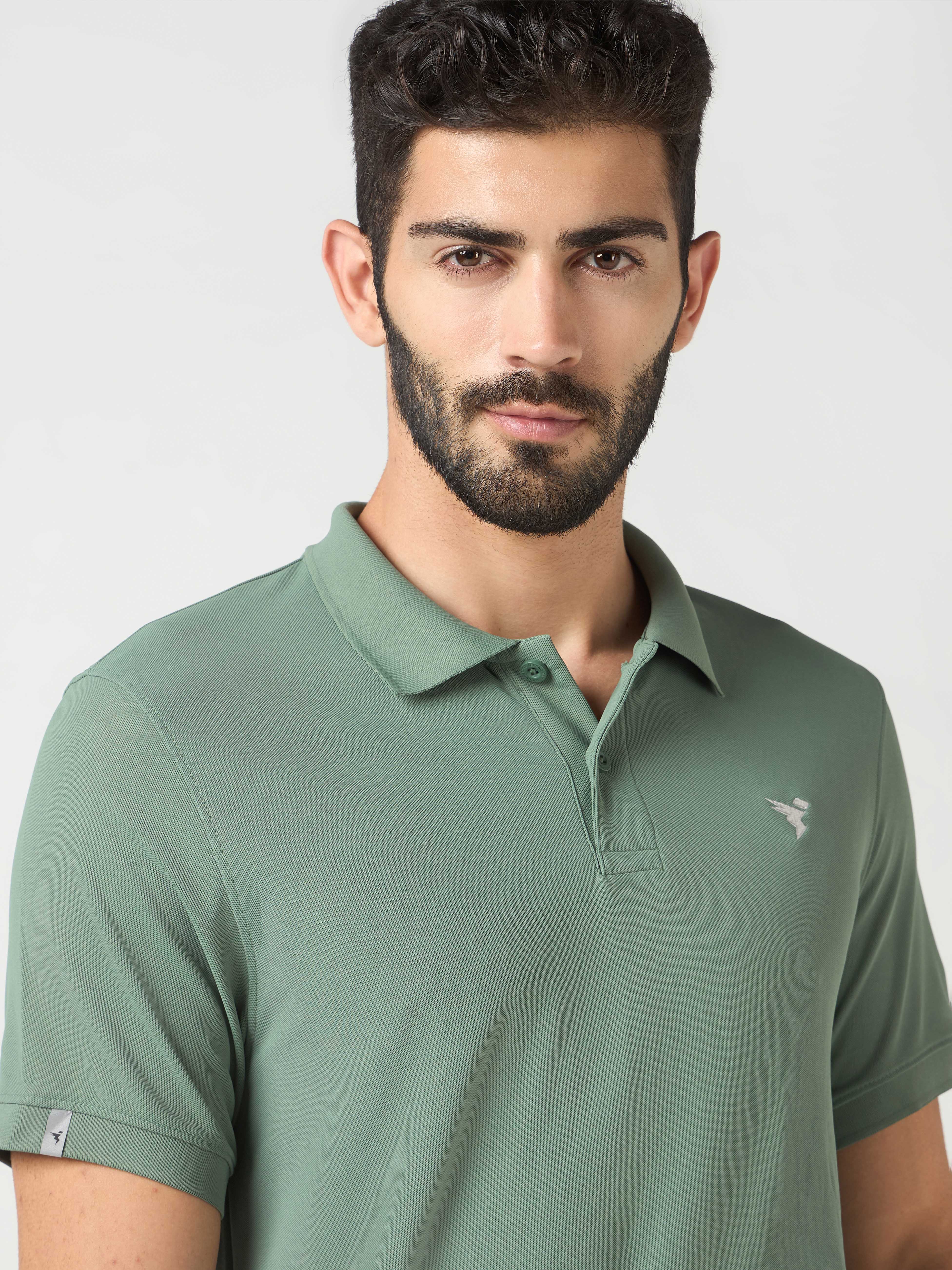 Men Solid Slim Fit Polo T-shirt  pack of 2 with MATPIQ - Image 6