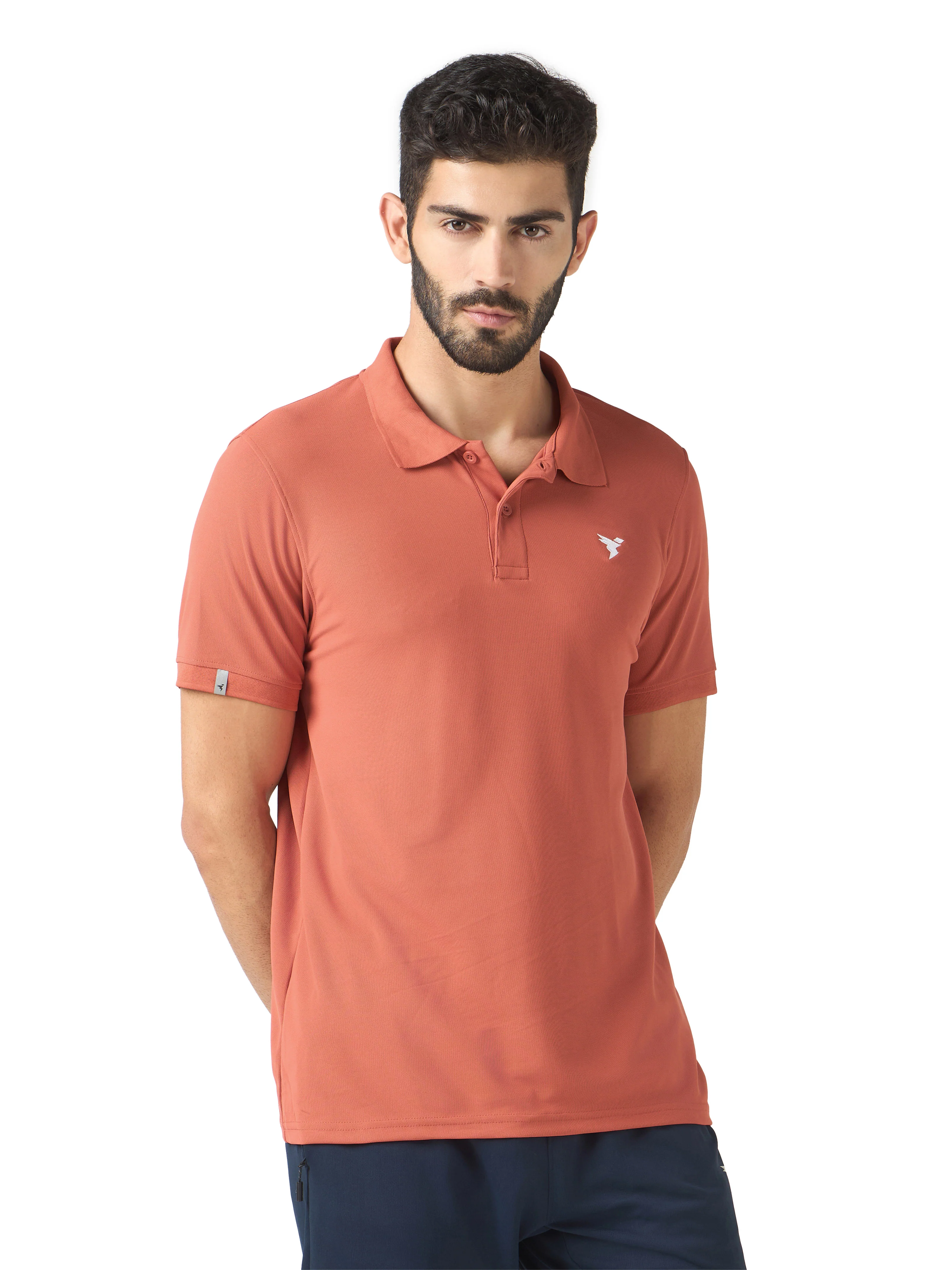 Men Solid Slim Fit Polo T-shirt pack of 2 with MATPIQ - Image 2