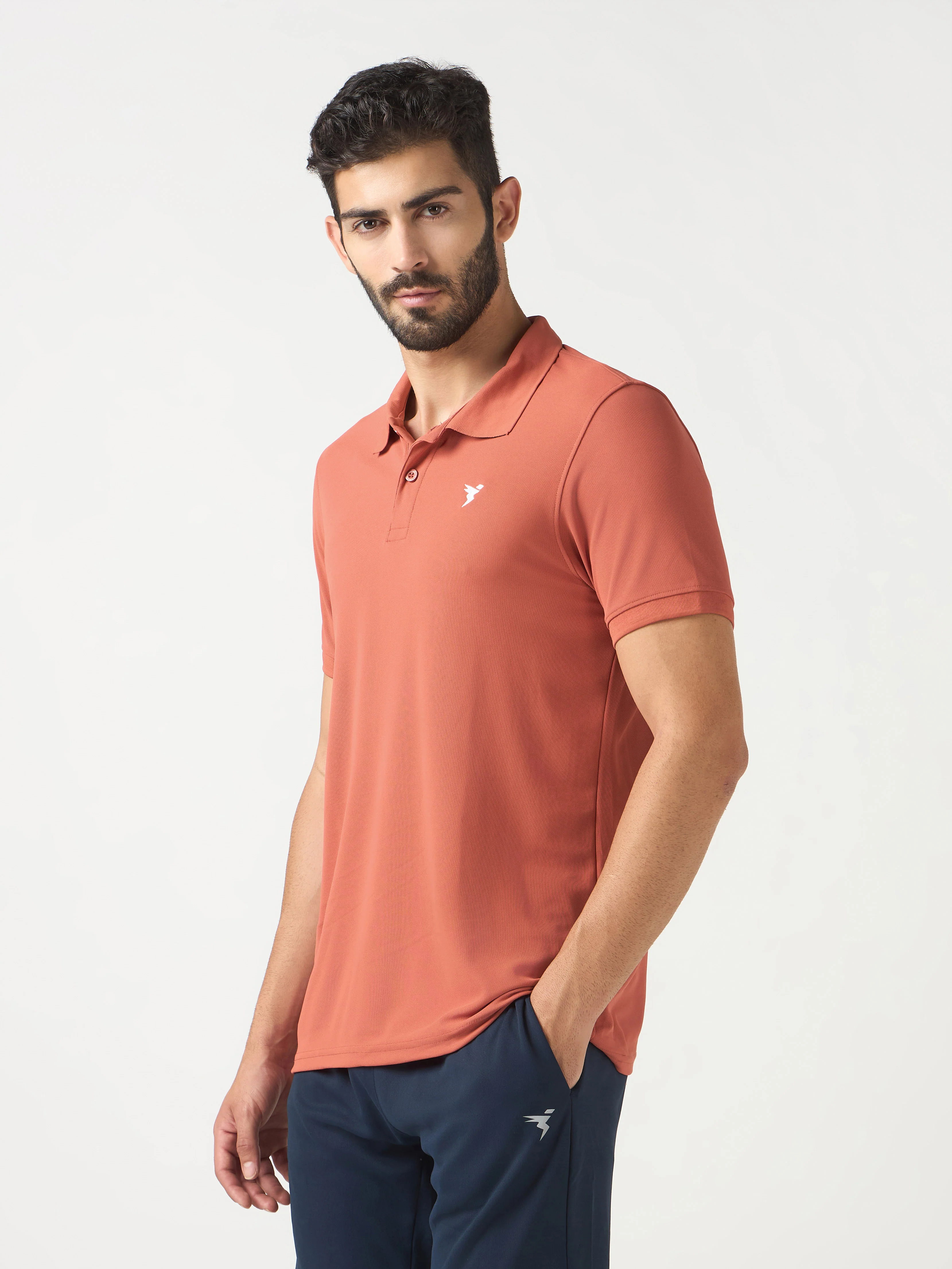 Men Solid Slim Fit Polo T-shirt pack of 2 with MATPIQ - Image 4