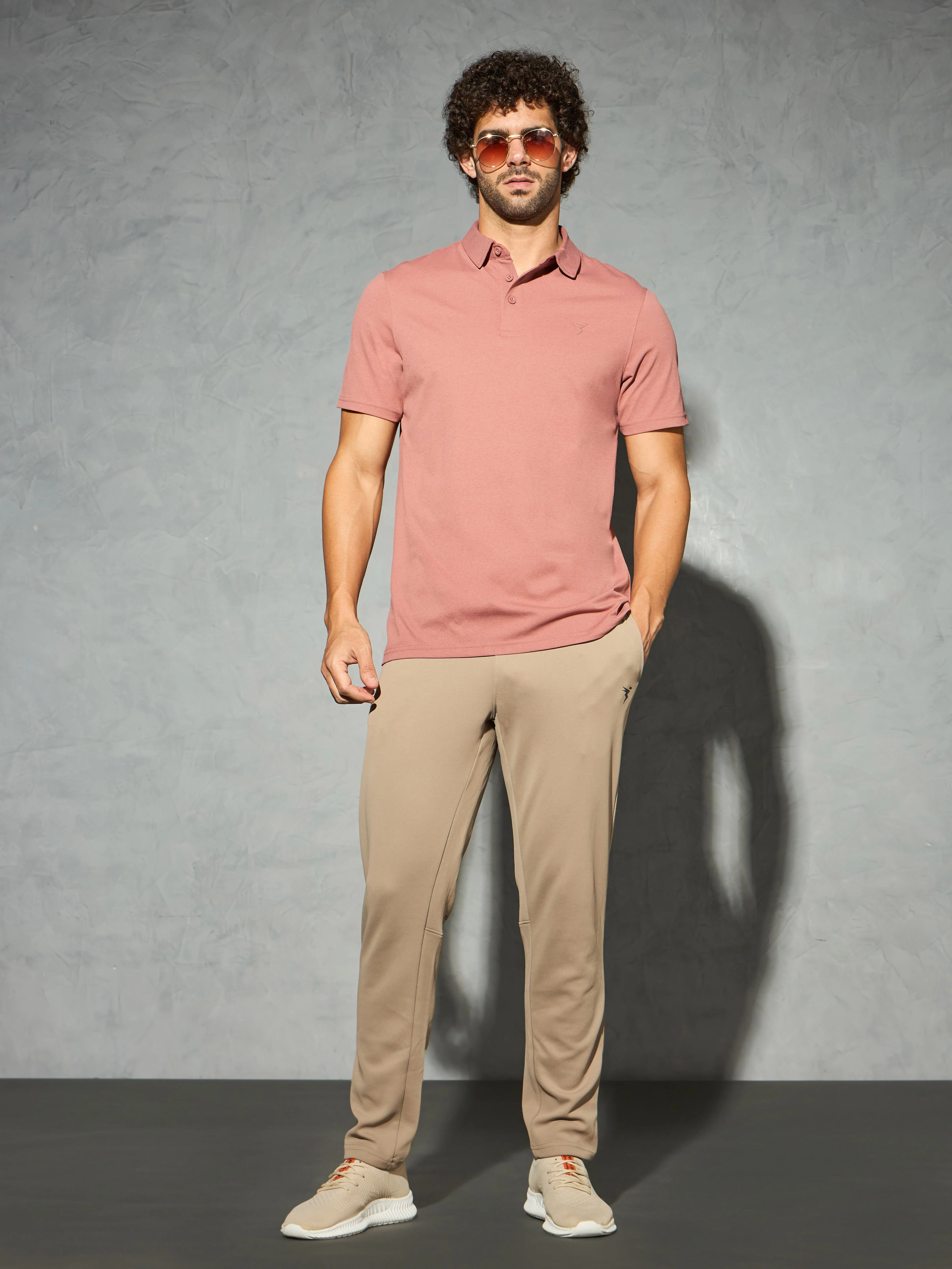 Men Solid Slim Fit Polo T-shirt with COTFLEX - Image 5