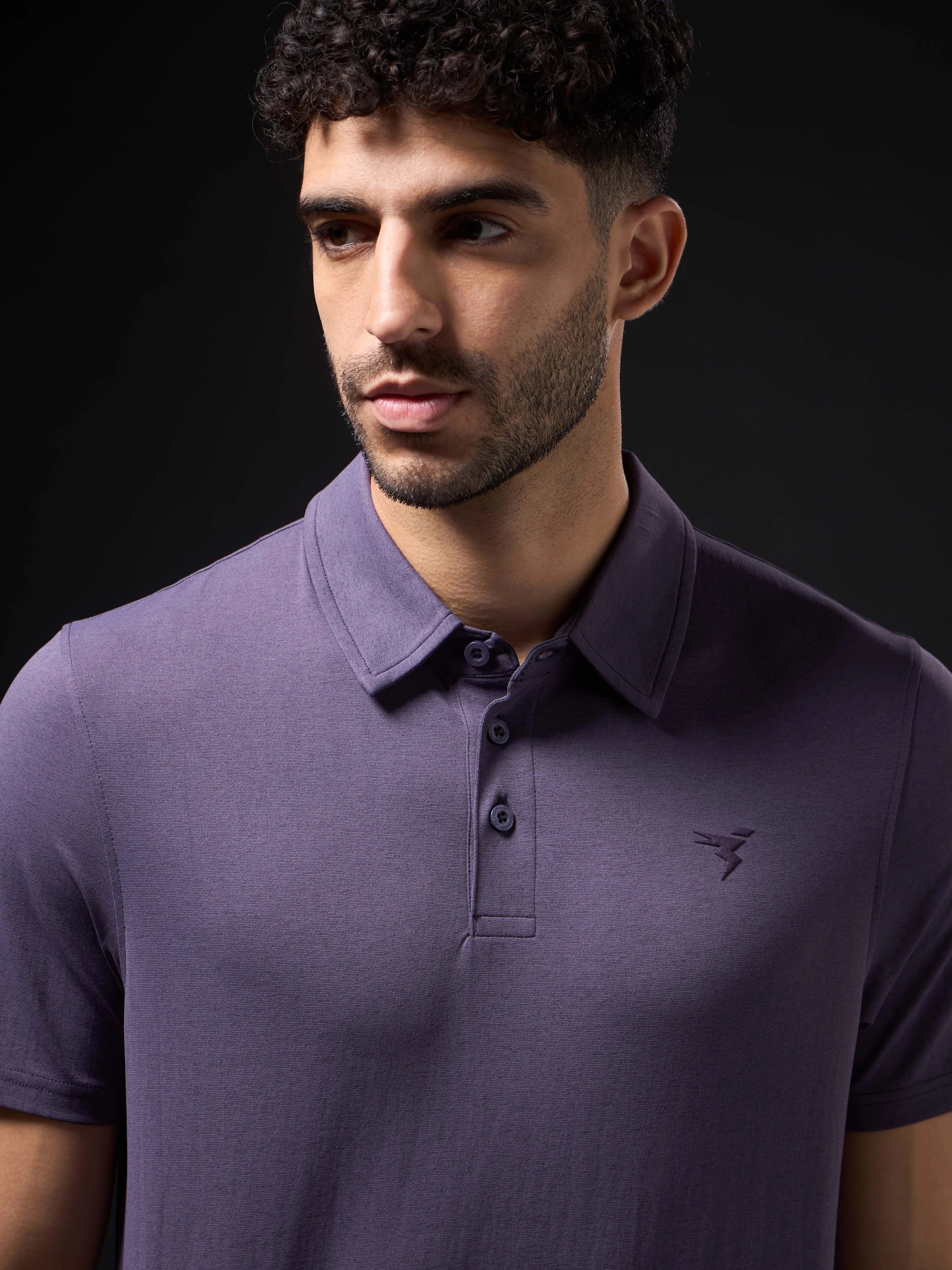 Men Solid Slim Fit Polo T-shirt with COTFLEX - Image 6