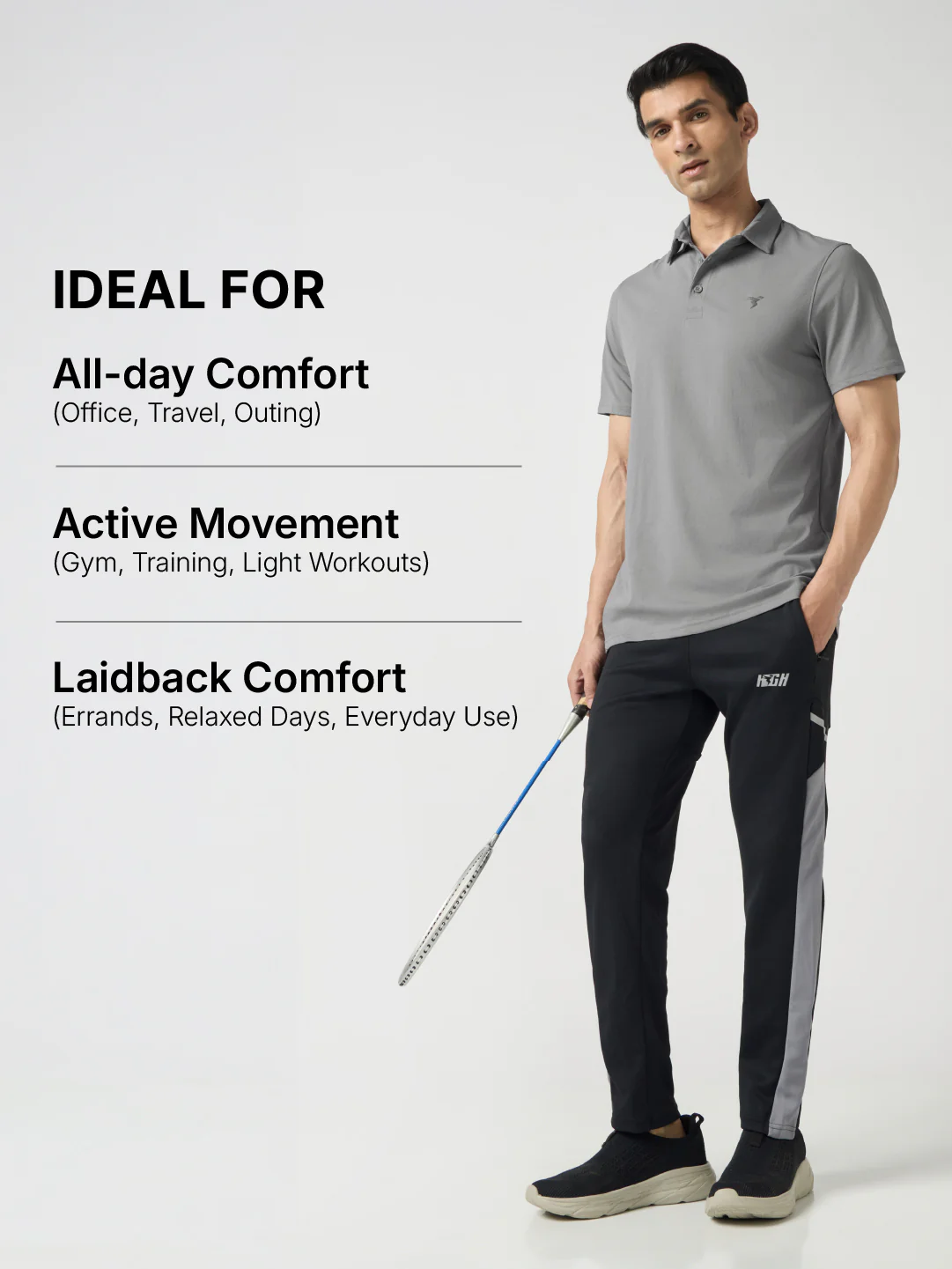 Men Solid Slim Fit Polo T-shirt with COTFLEX - Image 6