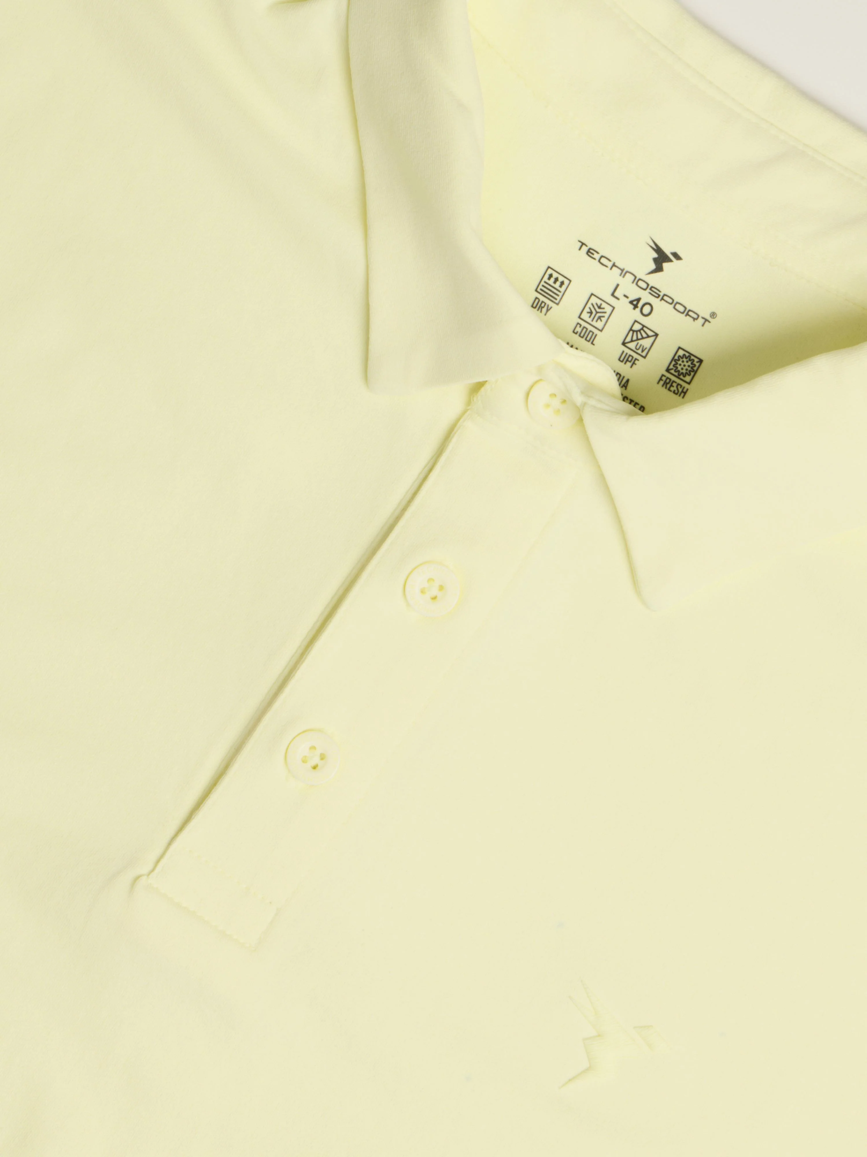 Men Solid Slim Fit Polo T-shirt with COTFLEX - Image 6