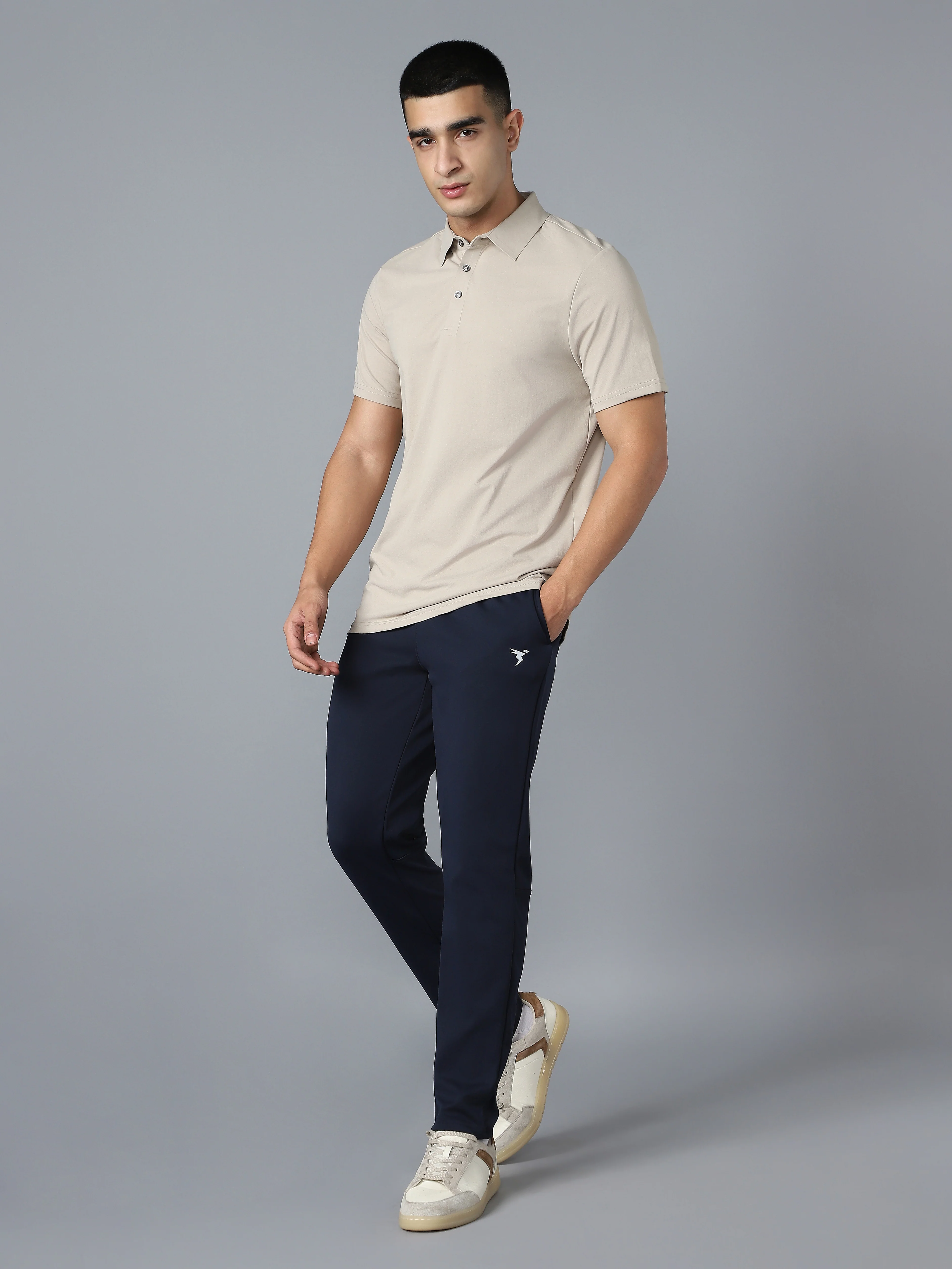 Men Solid Slim Fit Polo T-shirt with COTFLEX - Image 6